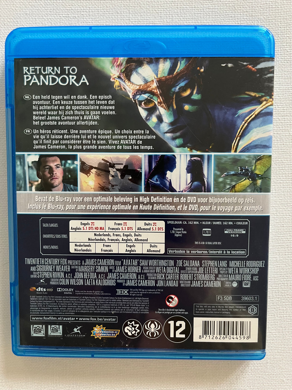 Avatar – Blu-ray (2009) | Sam Worthington & Zoe Saldaña