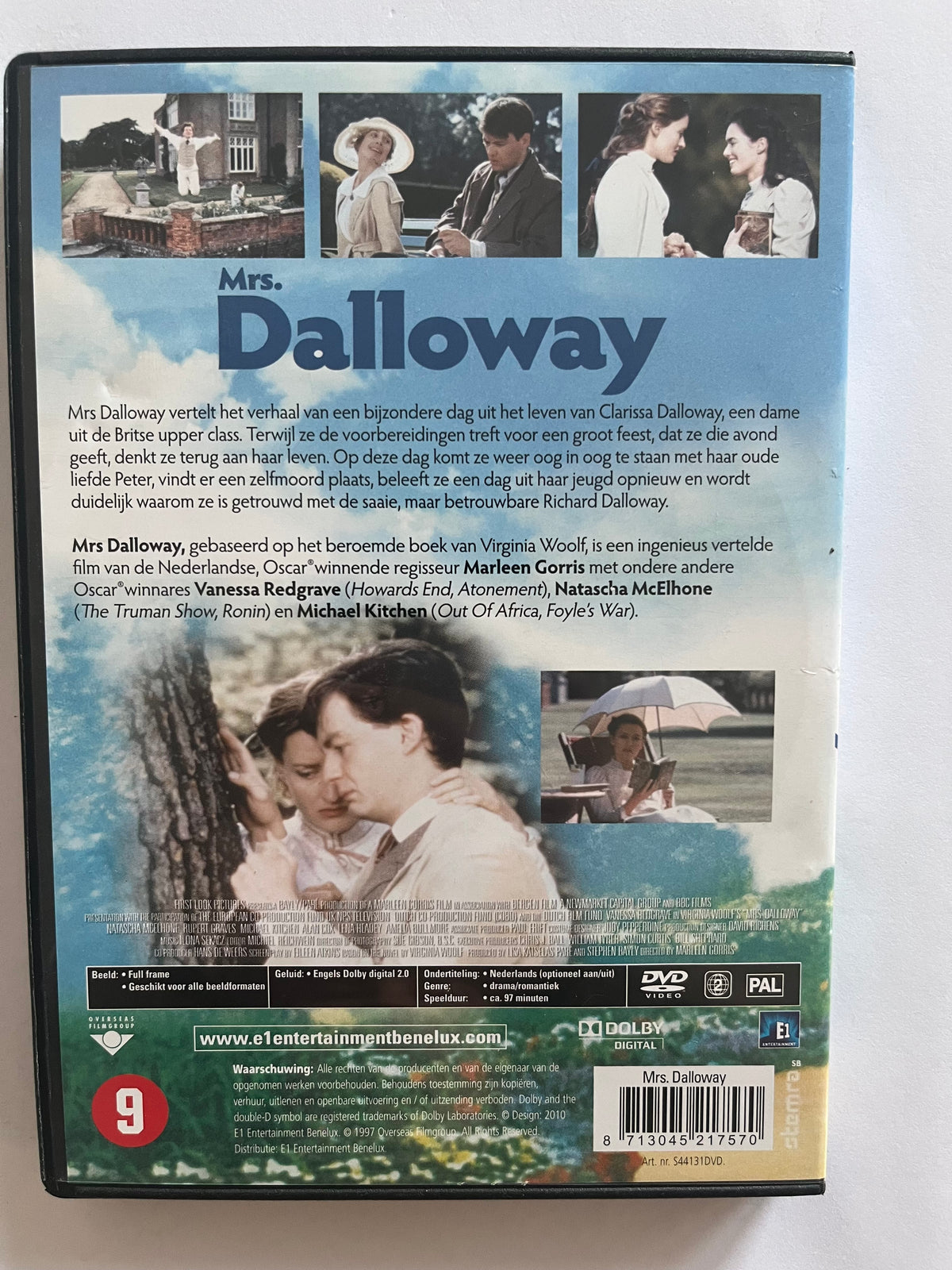 Mrs Dalloway – DVD (1997) | Vanessa Redgrave