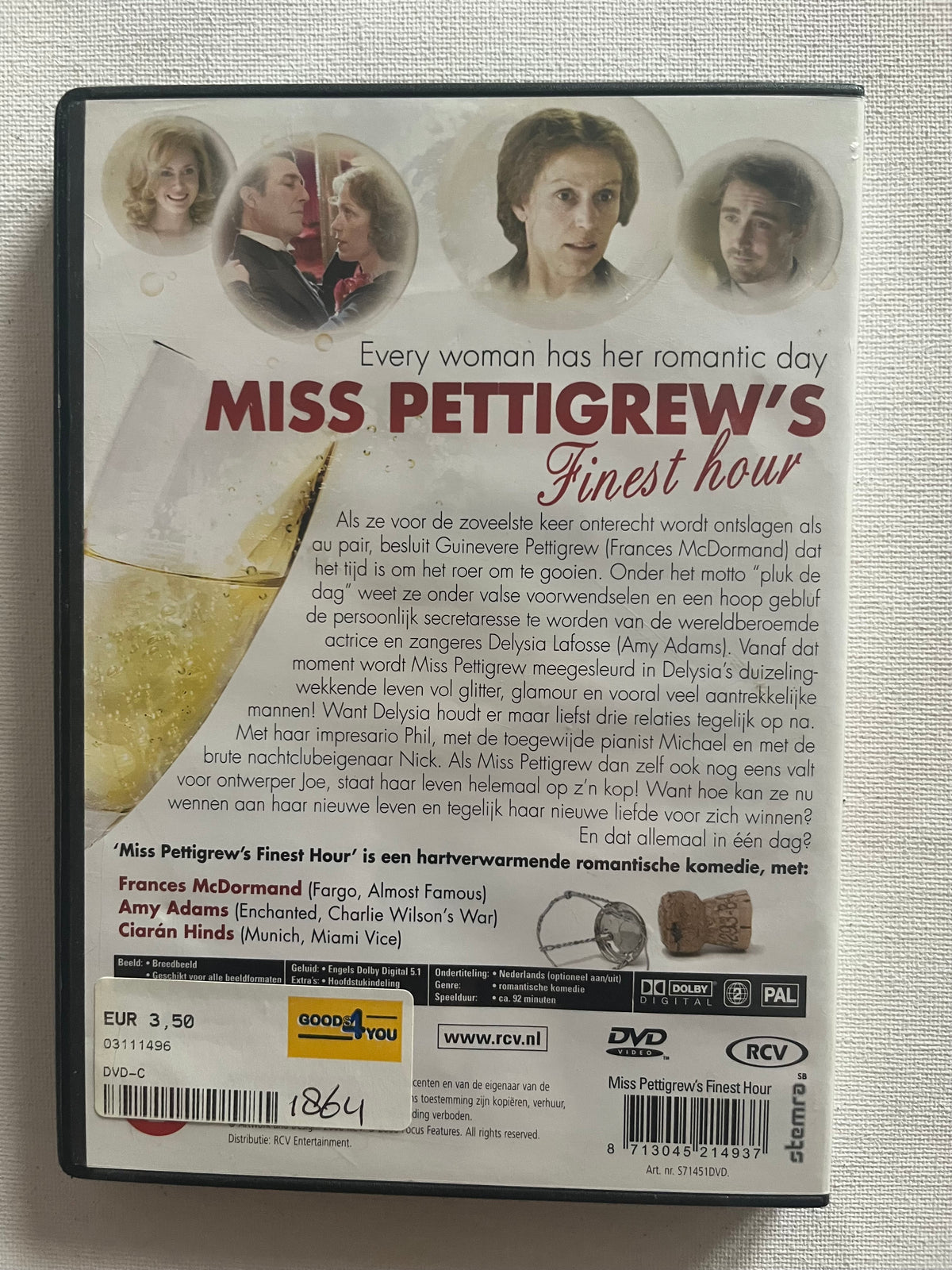 Miss Pettigrew Lives for a Day – DVD (2008) | Frances McDormand & Amy Adams