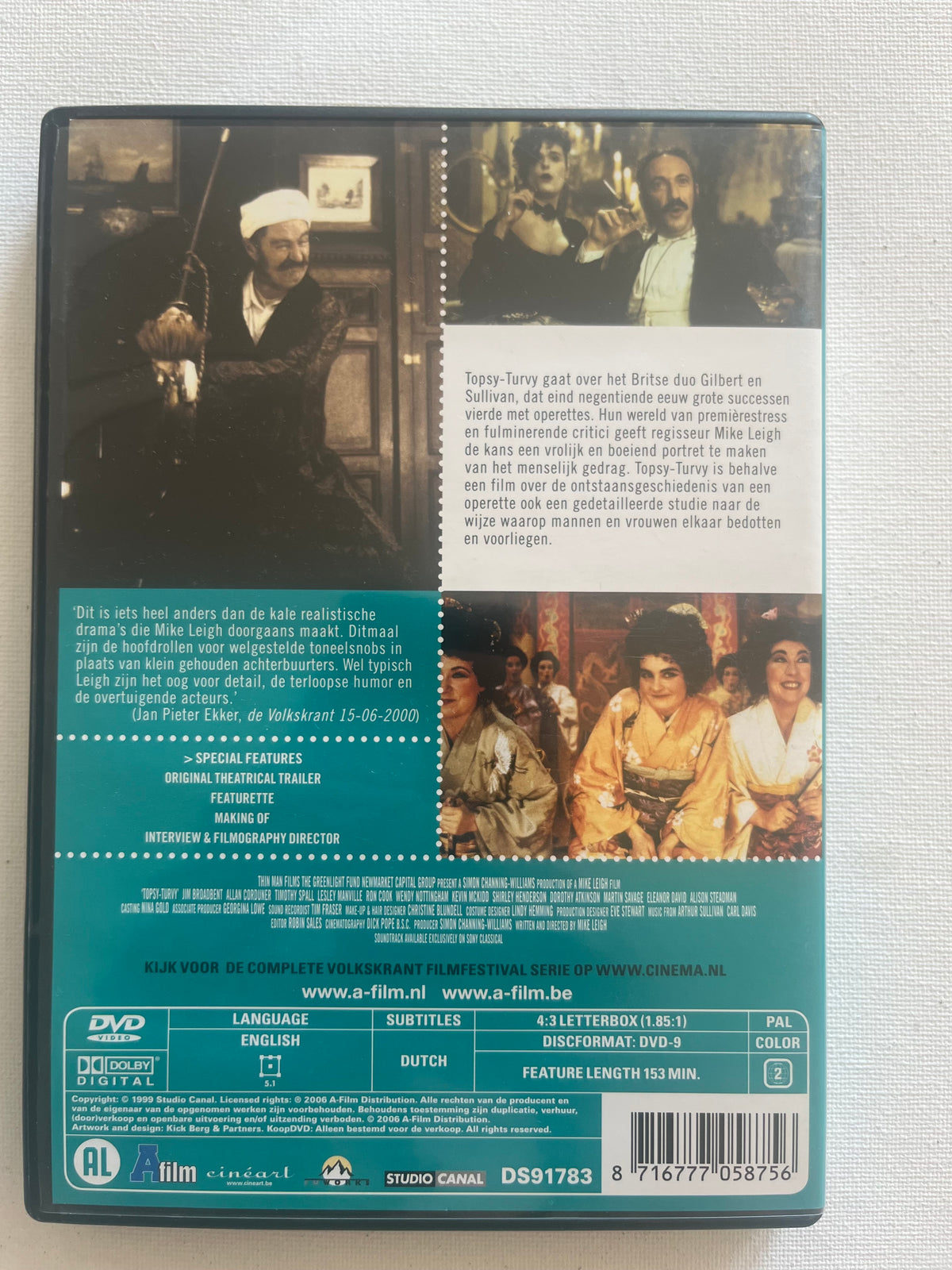 Topsy-Turvy – DVD (1999) | Jim Broadbent & Allan Corduner