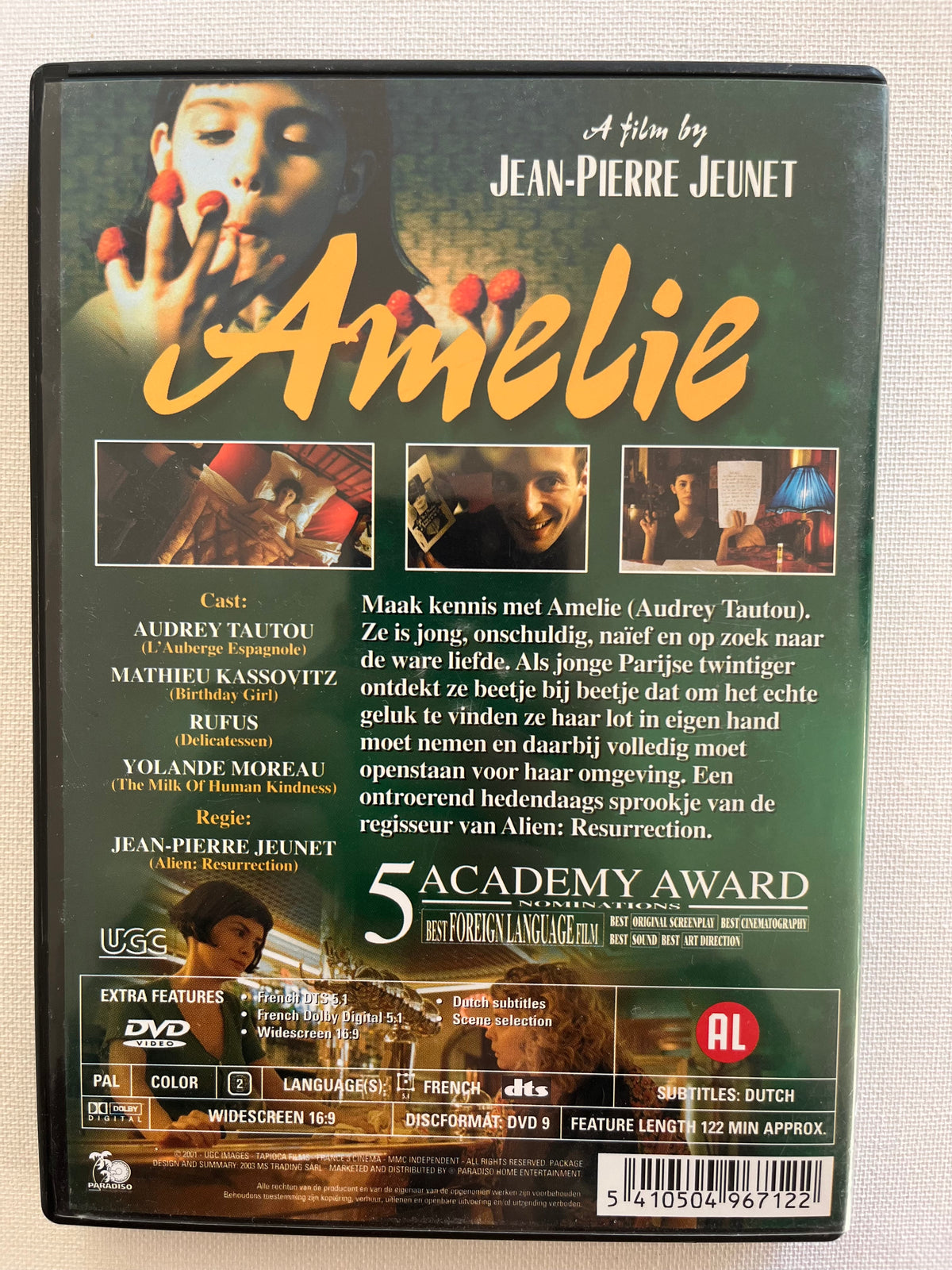 Amélie – DVD (2001) | Audrey Tautou & Mathieu Kassovitz