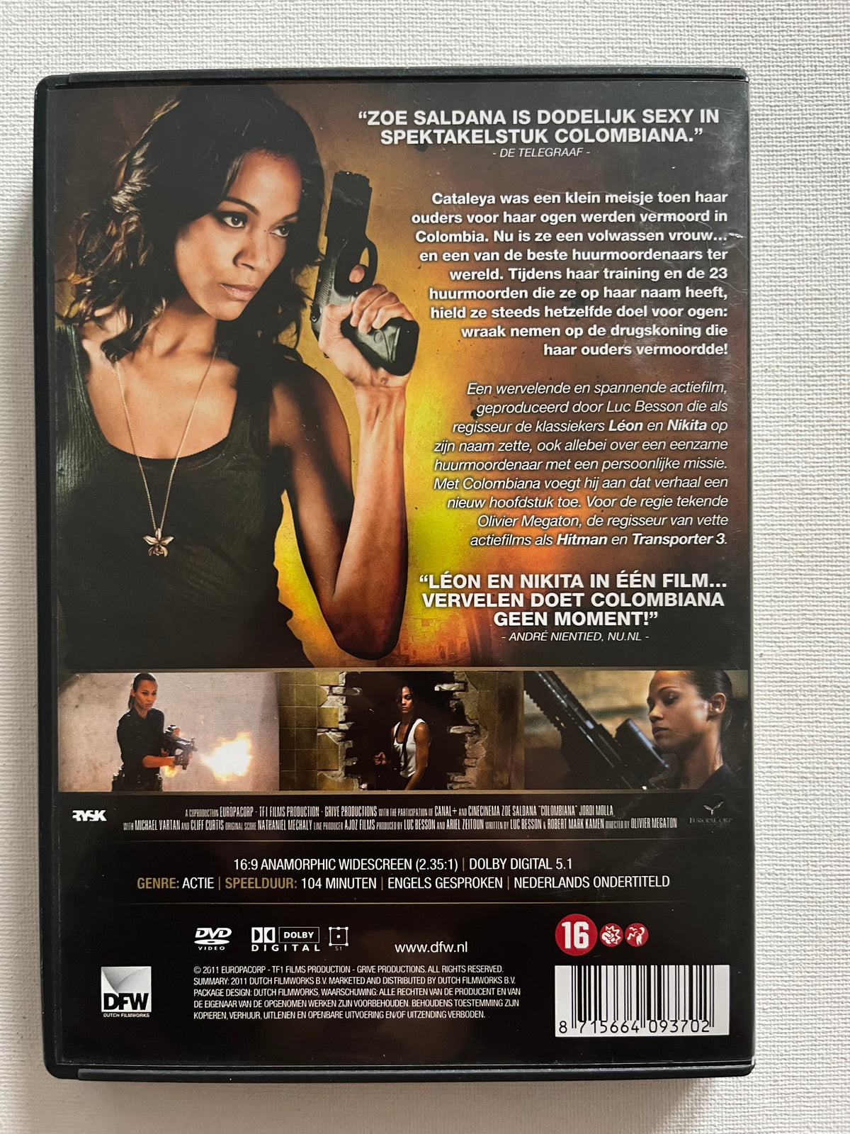 Colombiana – DVD (2011) | Zoe Saldaña & Michael Vartan