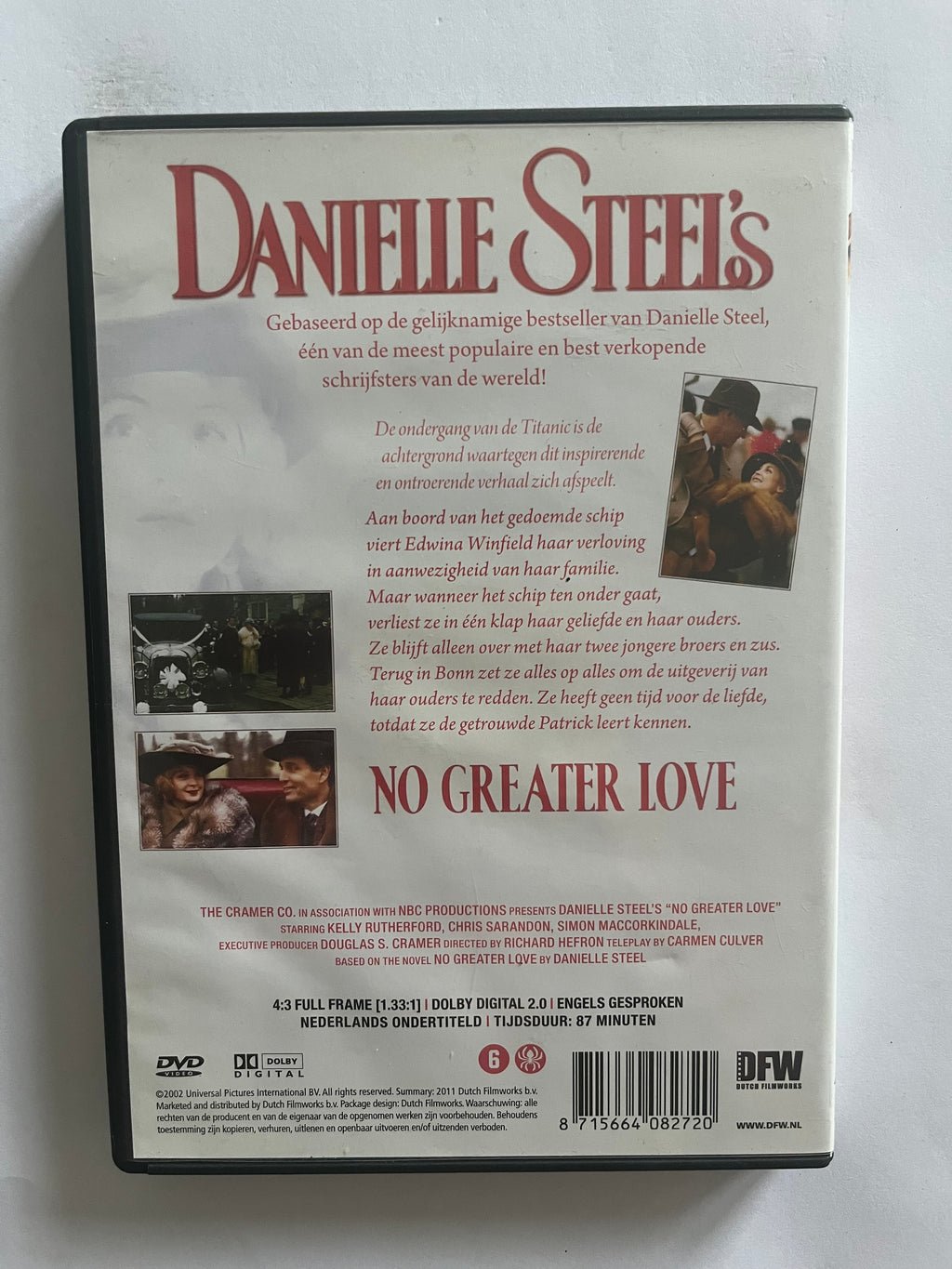 Danielle Steel’s No Greater Love – DVD (1995) | Kelly Rutherford & Chris Sarandon