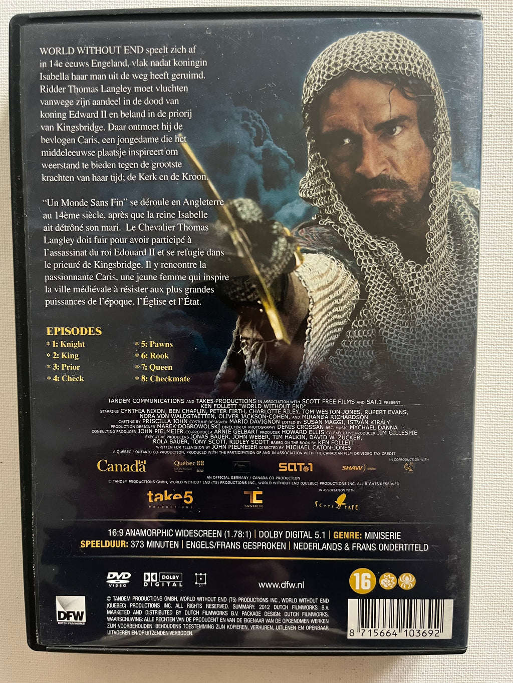 World Without End – 3-Disc DVD (2012) | Complete Miniseries