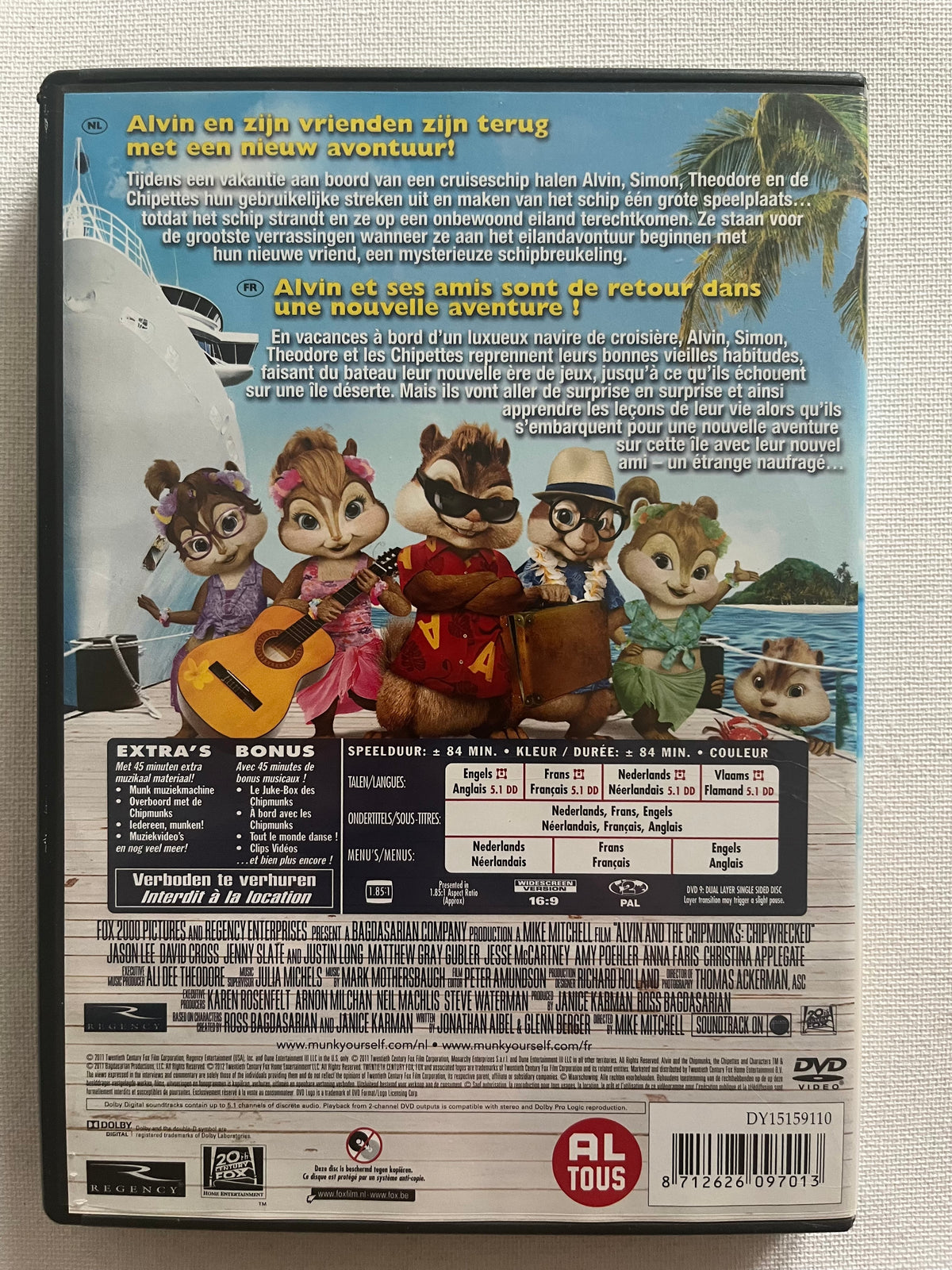 Alvin and the Chipmunks 3: Chipwrecked – DVD (2011) | Jason Lee & The Chipmunks