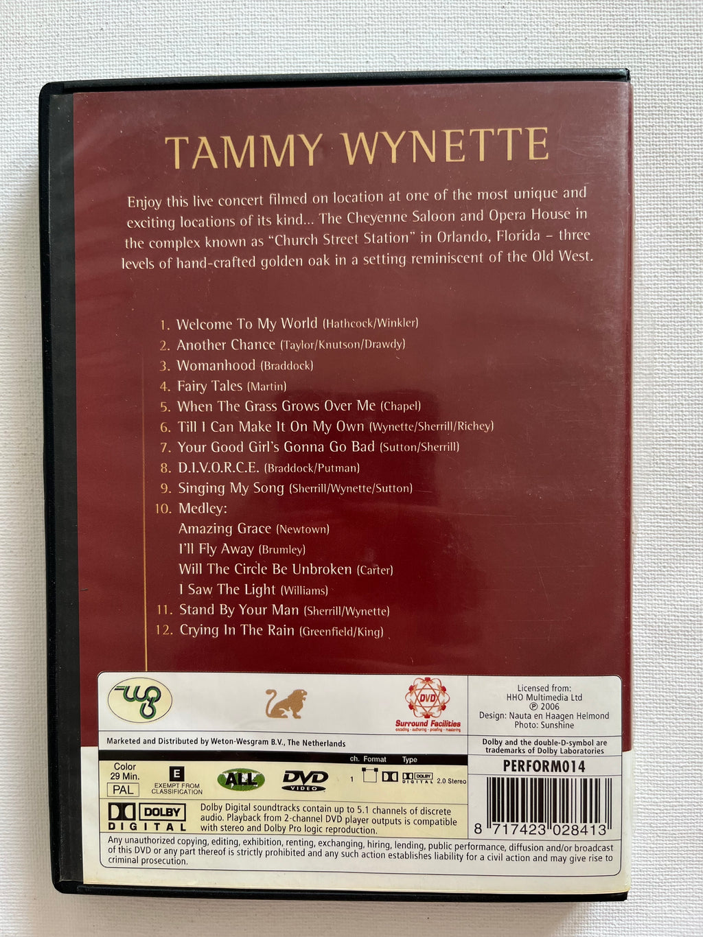 Tammy Wynette – Live – DVD | Classic Country Concert
