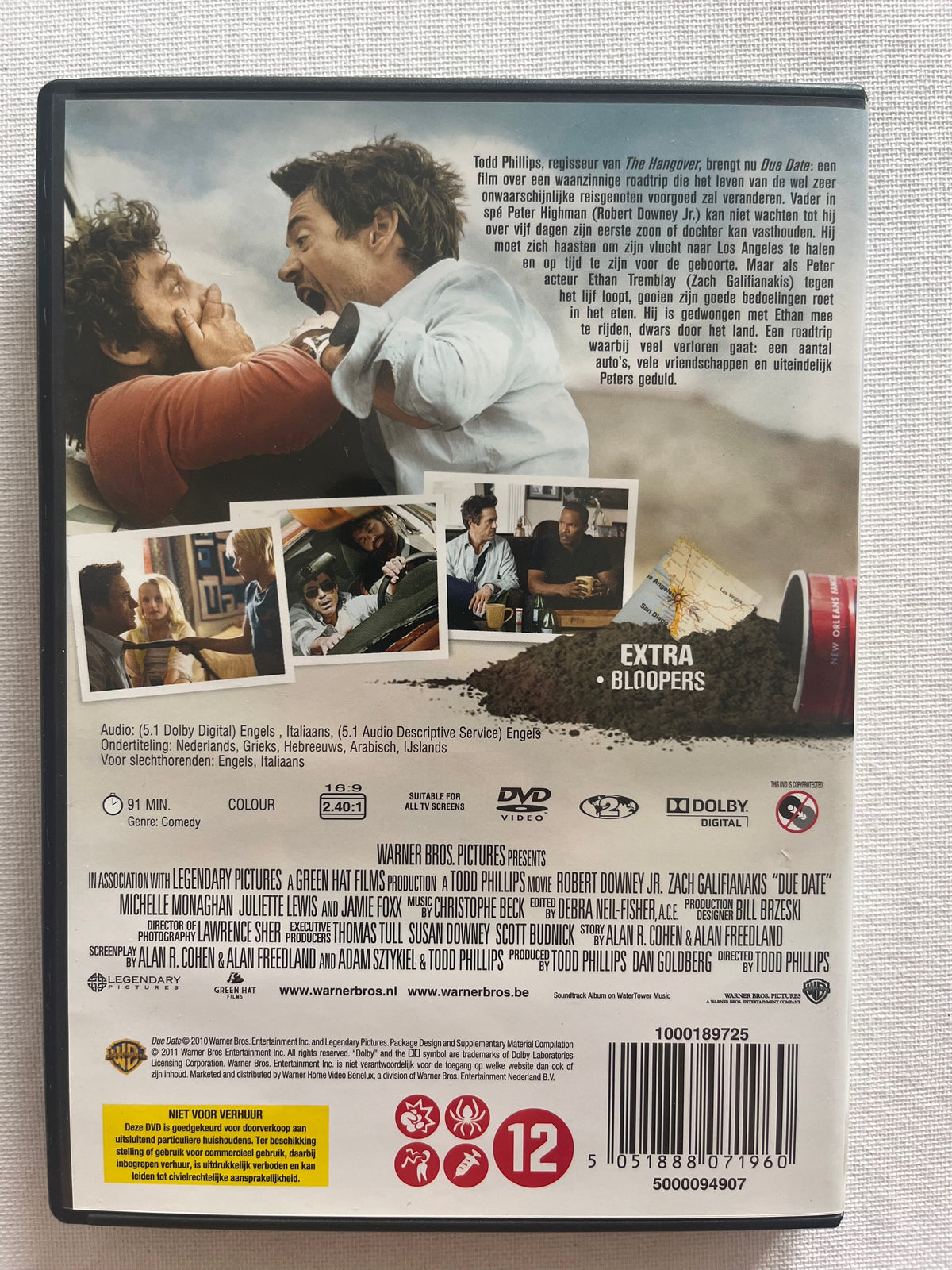 Due Date – DVD (2010) | Robert Downey Jr. & Zach Galifianakis