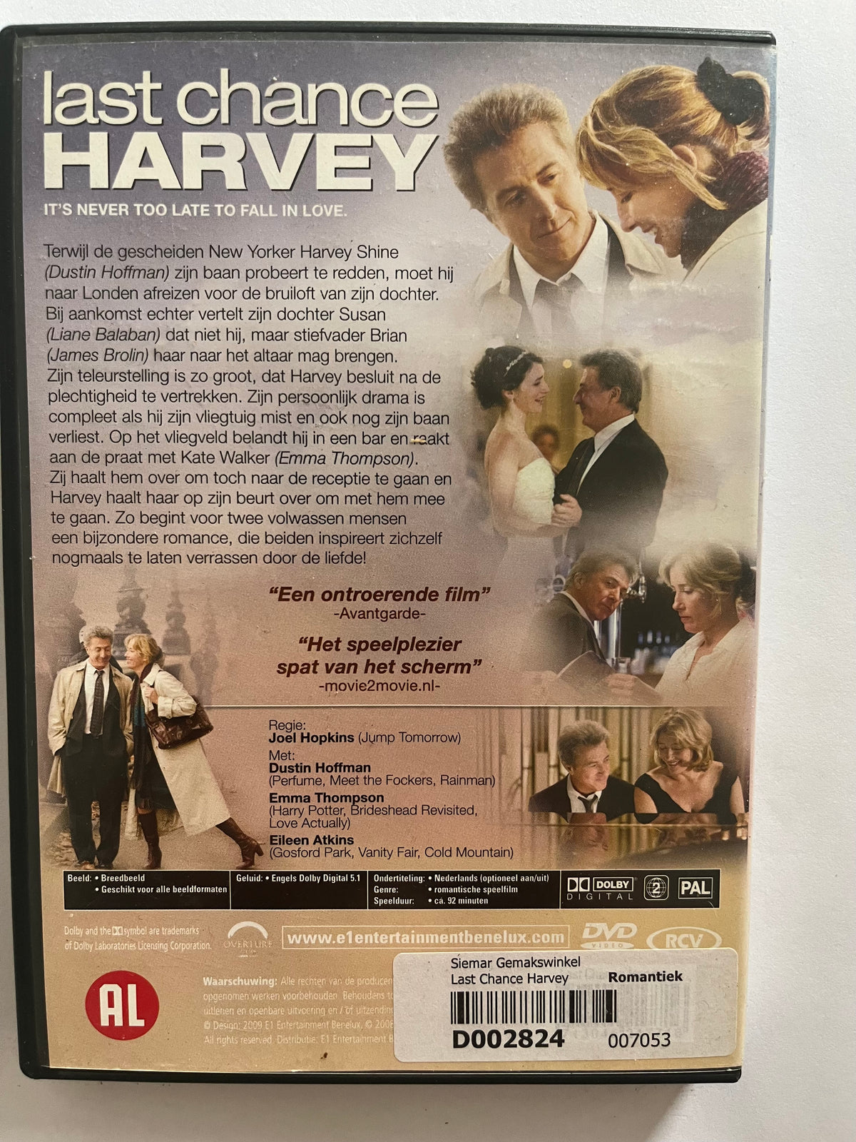 Last Chance Harvey – DVD (2008) | Dustin Hoffman & Emma Thompson