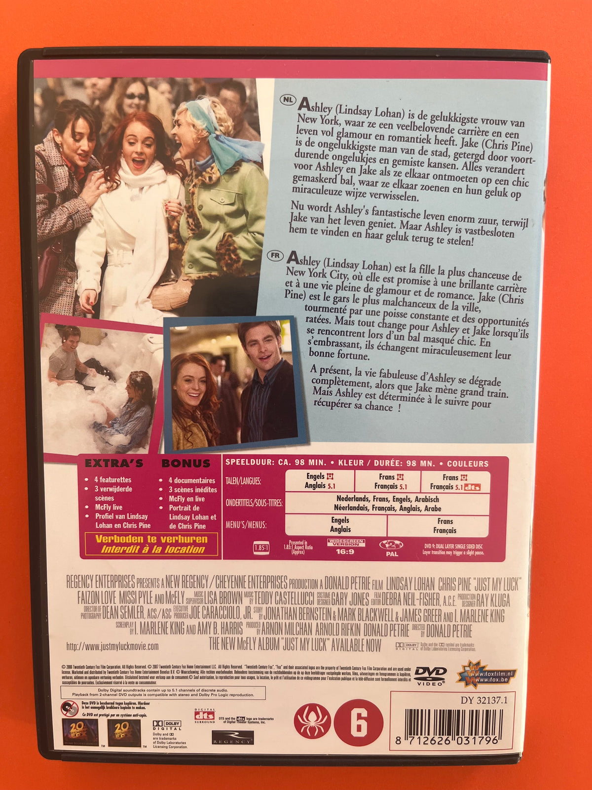 Just My Luck – DVD (2006) | Lindsay Lohan & Chris Pine – Romantic Comedy