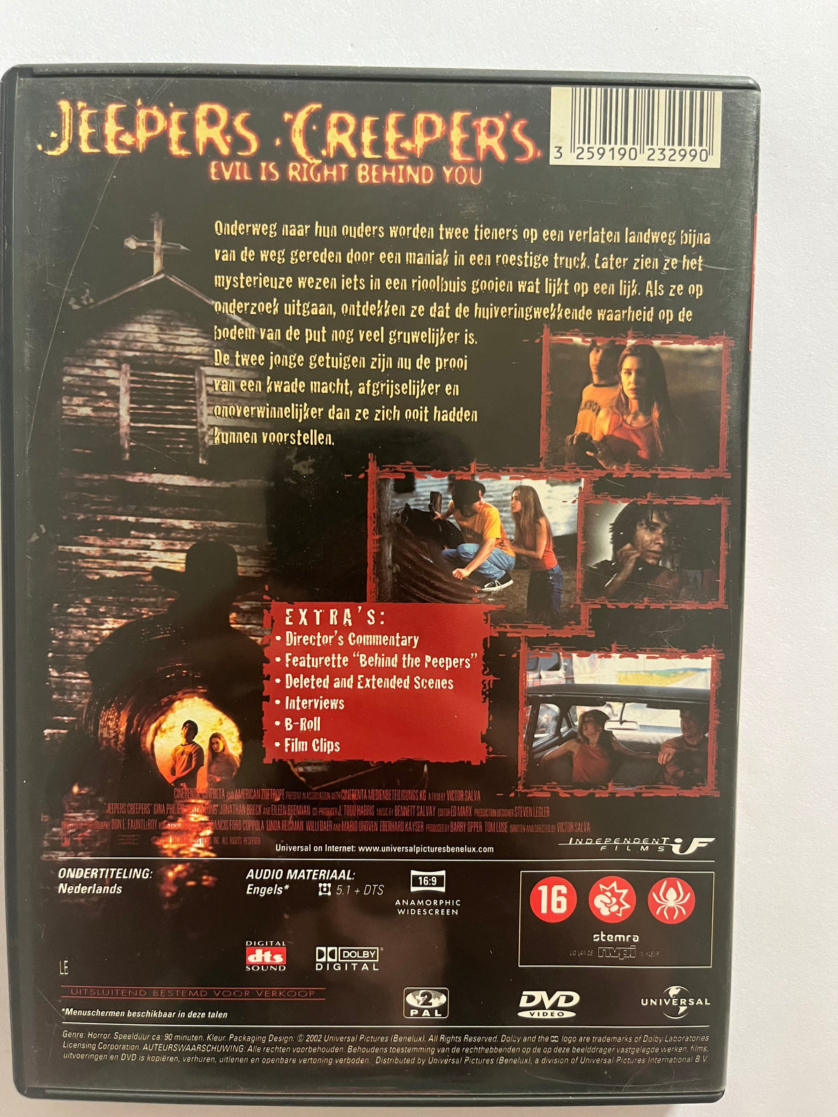 Jeepers Creepers – DVD (2001) | Justin Long & Gina Philips