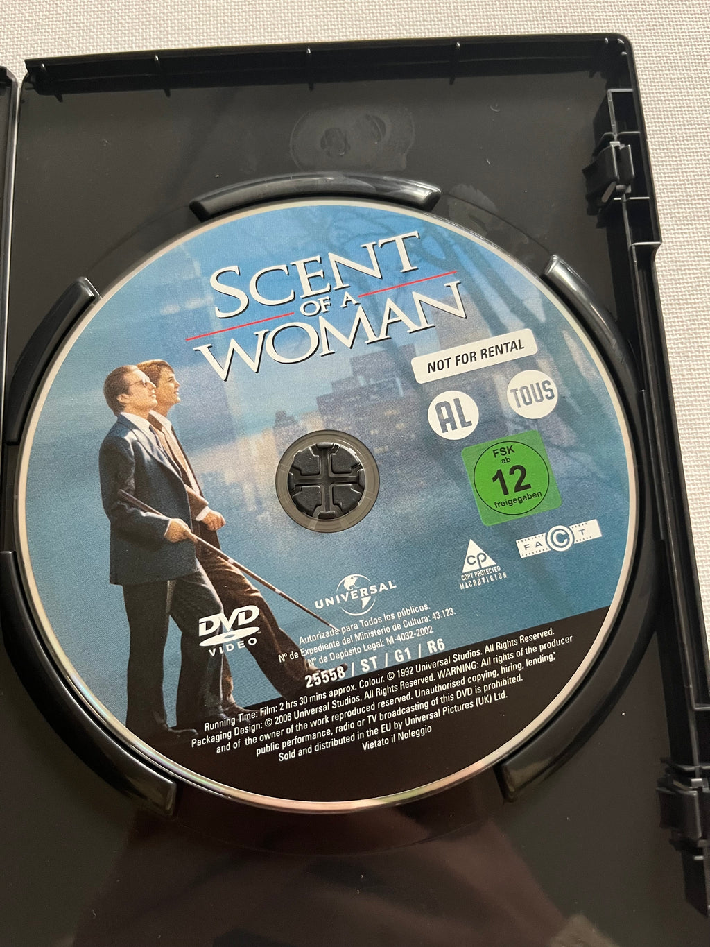 Scent of a Woman – DVD (1992) | Al Pacino & Chris O’Donnell