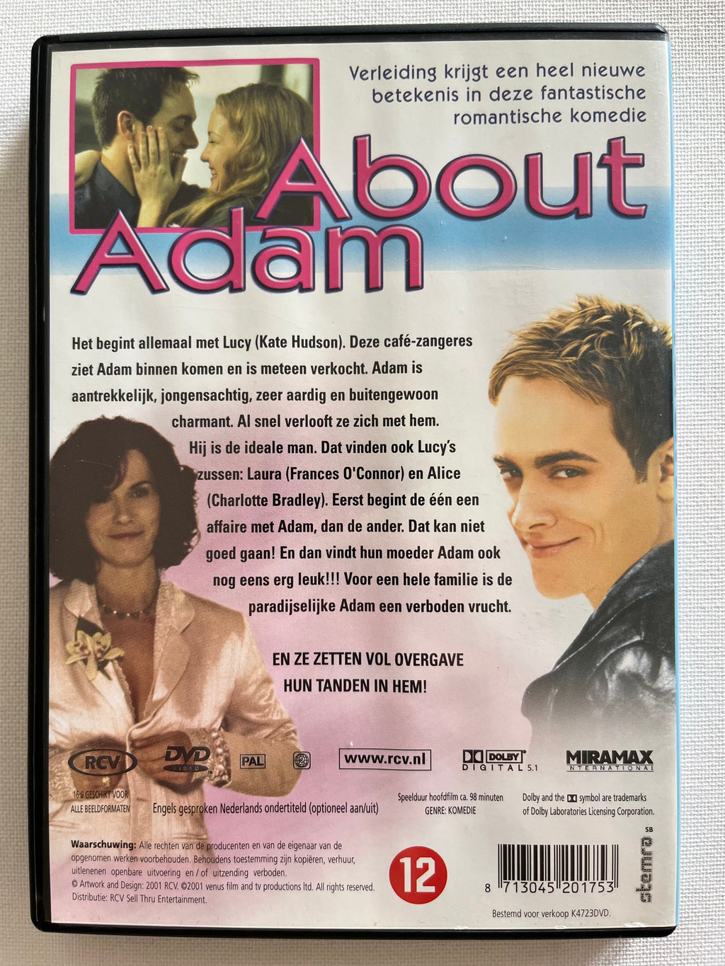 About Adam – DVD (2000) | Kate Hudson & Stuart Townsend – Romantic Comedy