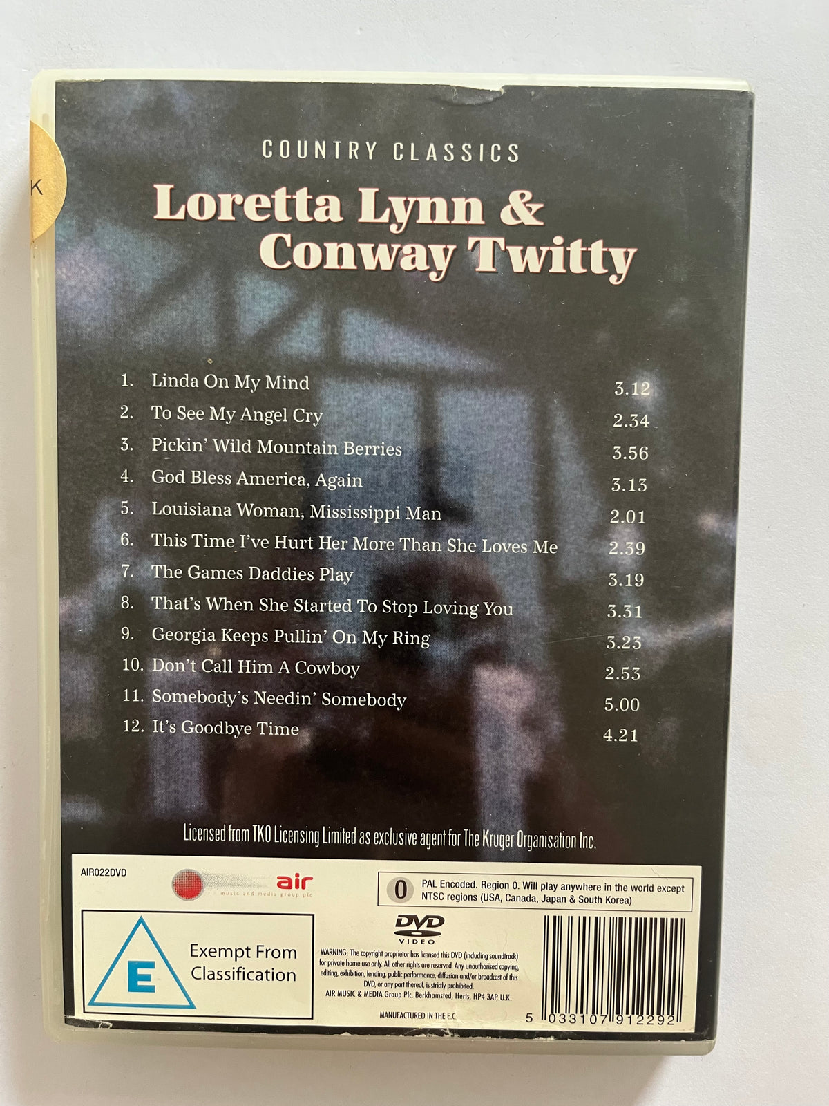 Loretta Lynn & Conway Twitty – DVD | Country Music Legends