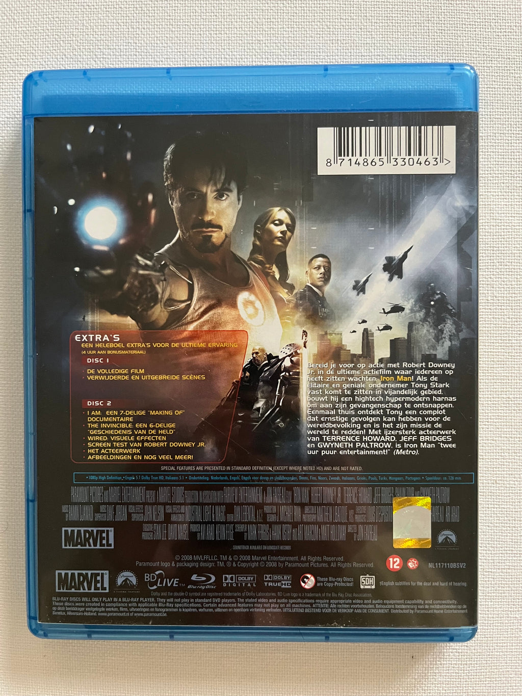 Marvel Iron Man – 2-Disc Blu-ray (2008) | Robert Downey Jr. & Gwyneth Paltrow