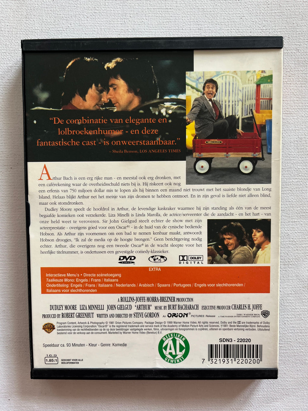 Arthur – DVD (1981) | Dudley Moore & Liza Minnelli