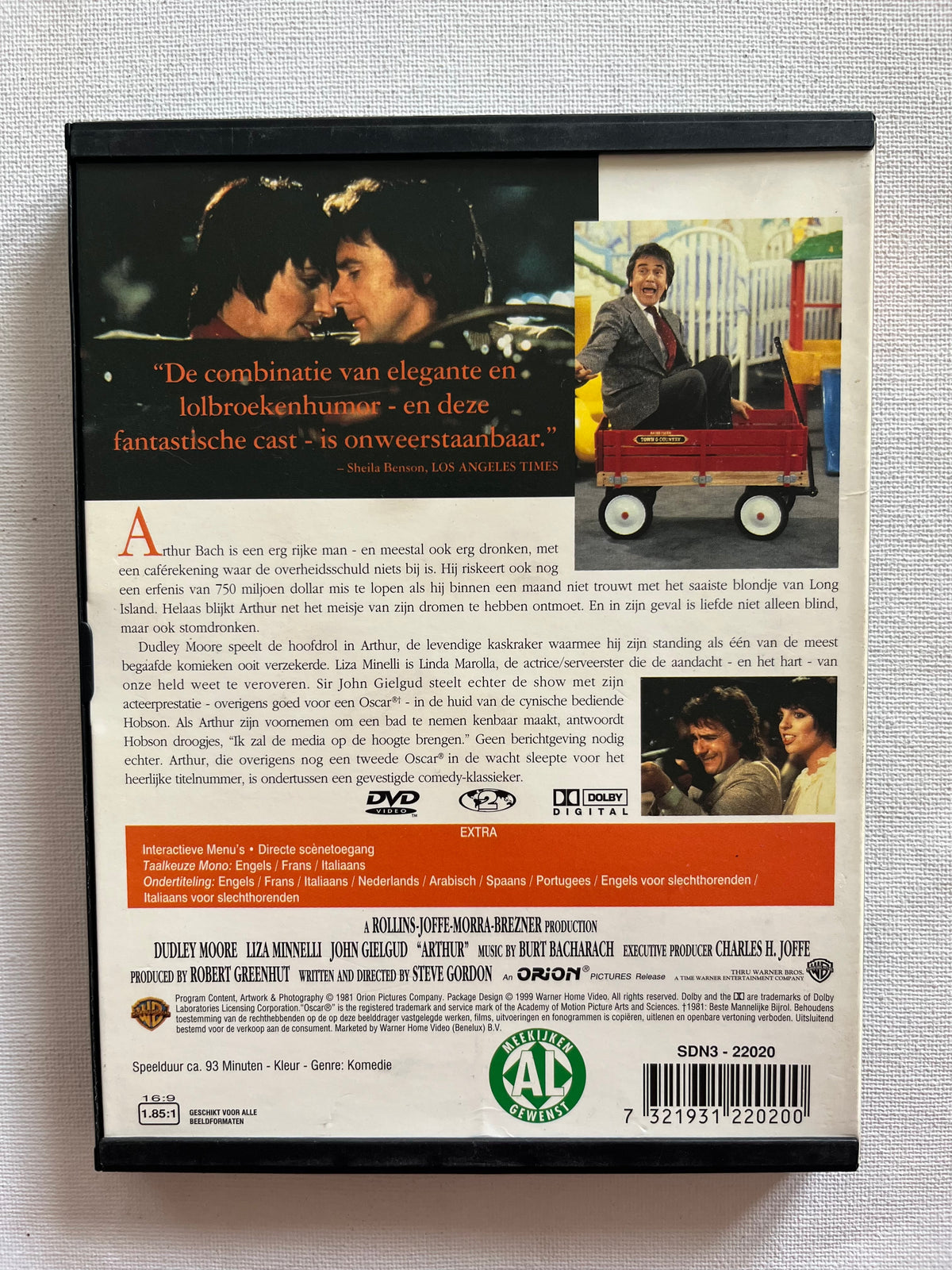 Arthur – DVD (1981) | Dudley Moore & Liza Minnelli