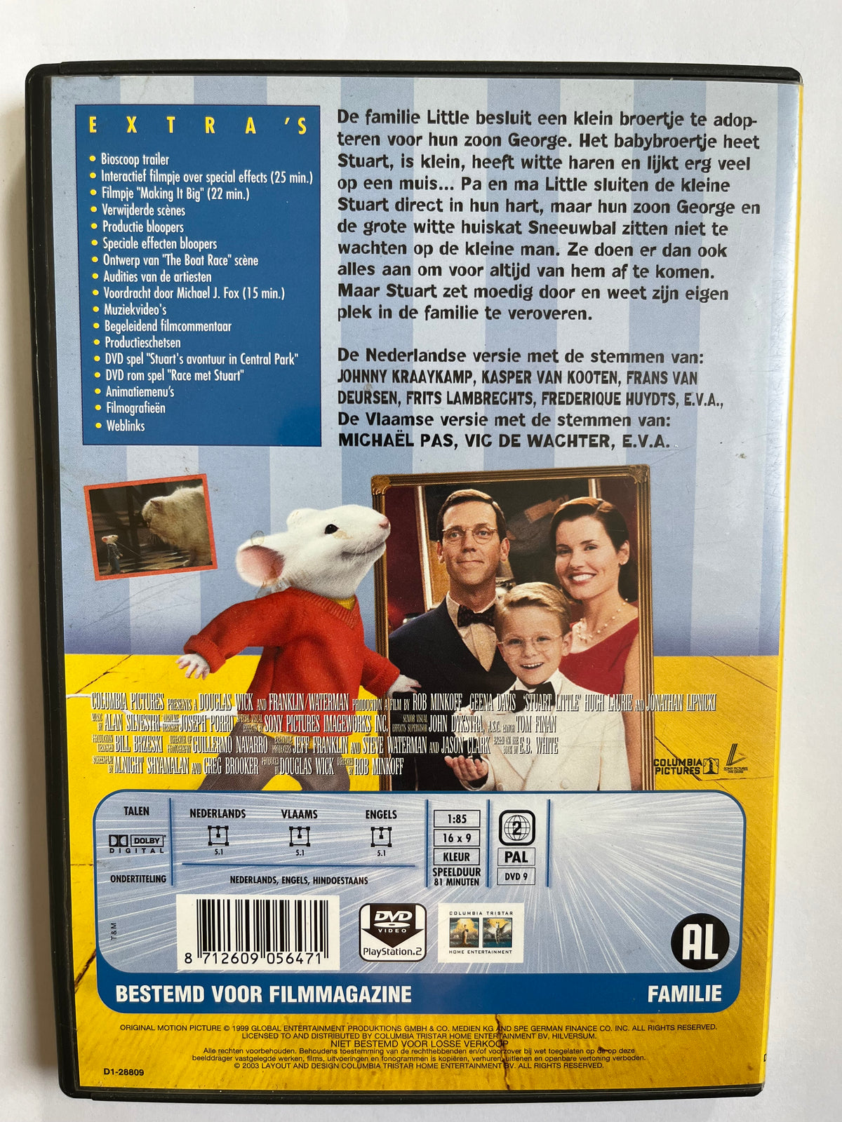 Stuart Little – DVD (1999) | Michael J. Fox & Geena Davis