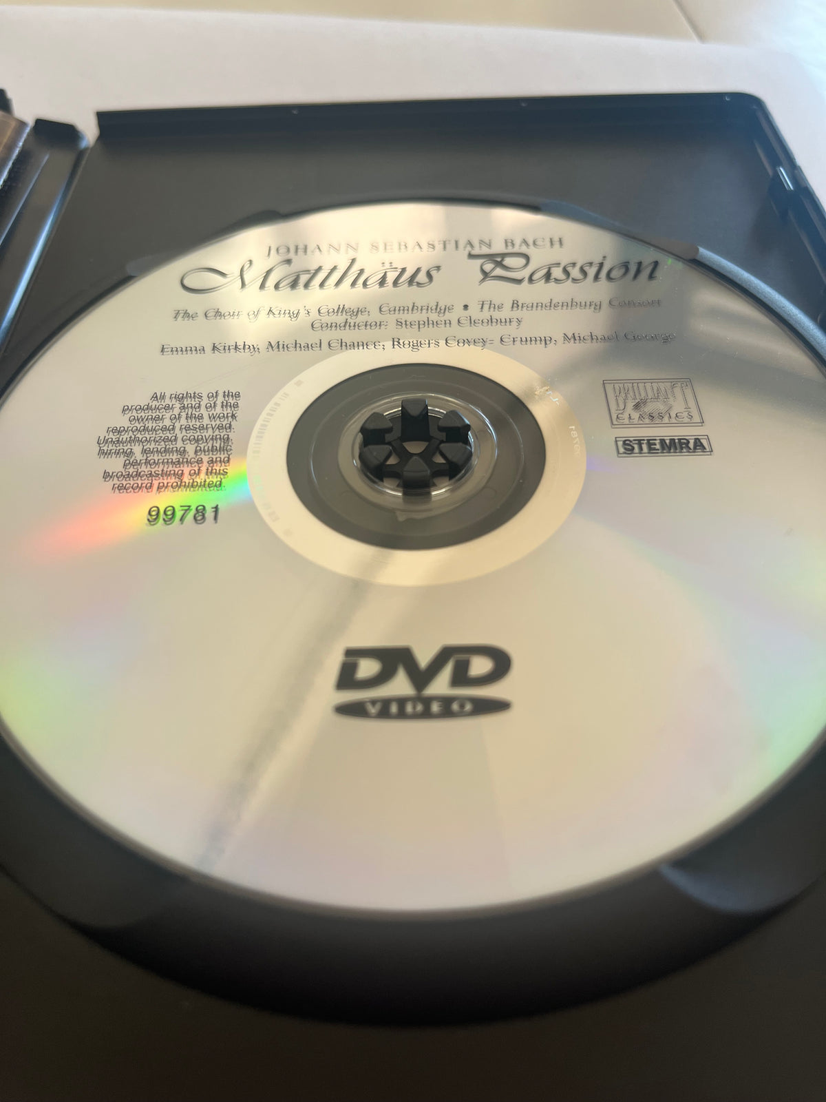 Bach: Matthäus-Passion – DVD | Classical Music & Sacred Performance