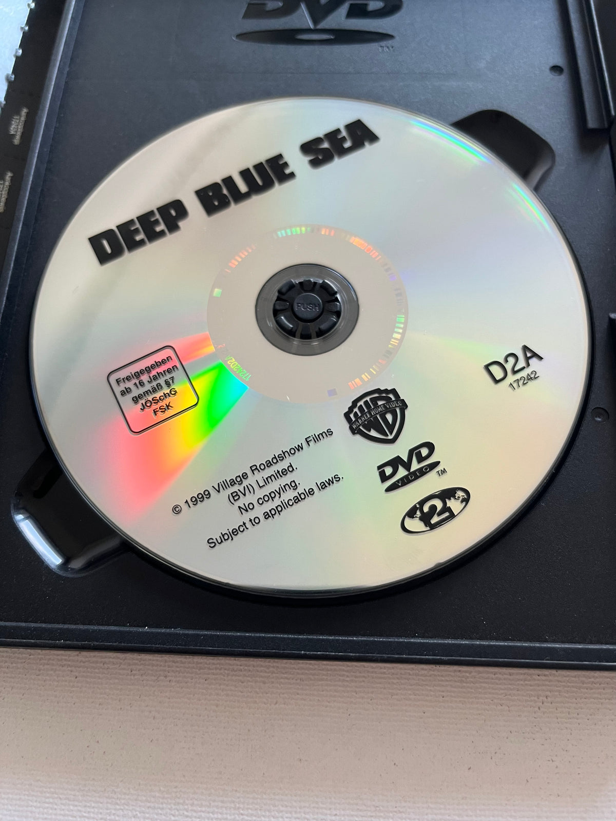 Deep Blue Sea – DVD (1999) | Thomas Jane & Samuel L. Jackson