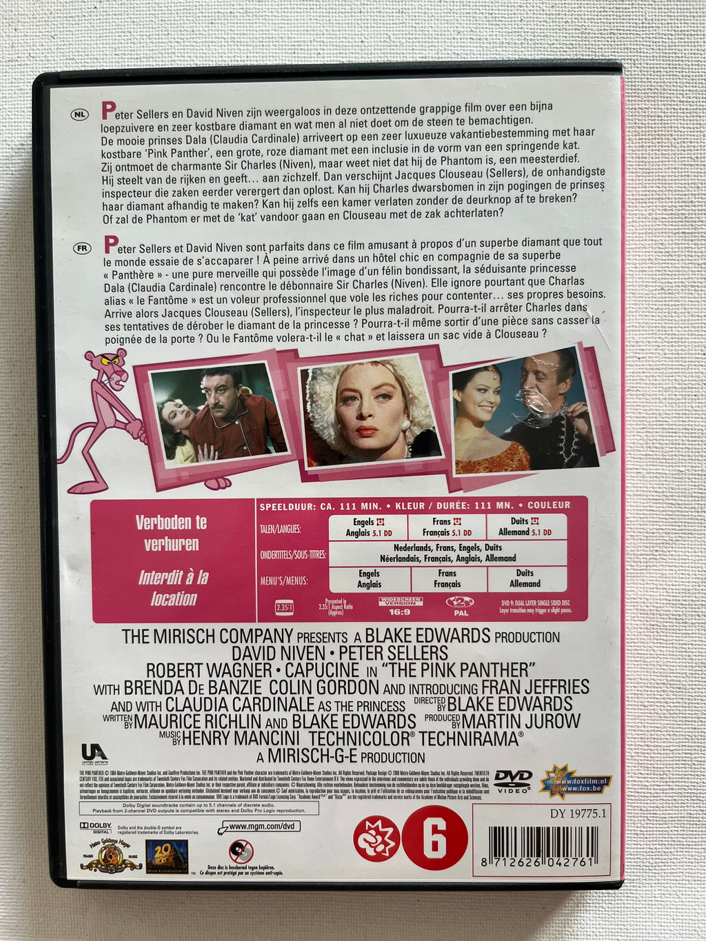 The Pink Panther – DVD (1963) | David Niven & Peter Sellers