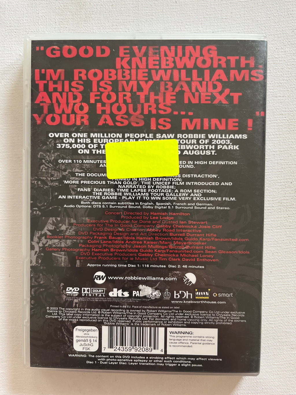 Robbie Williams – What We Did Last Summer – DVD (2003) | Live at Knebworth