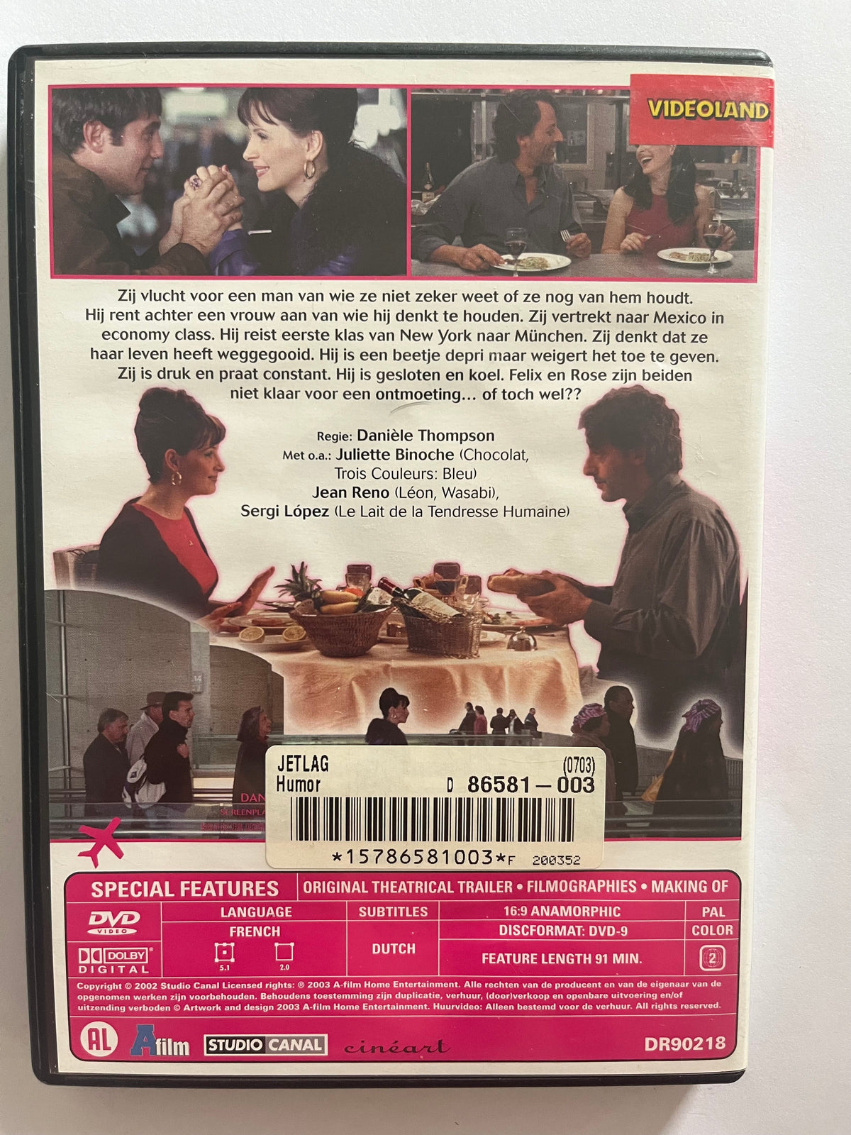Jet Lag – DVD (2002) | Juliette Binoche & Jean Reno