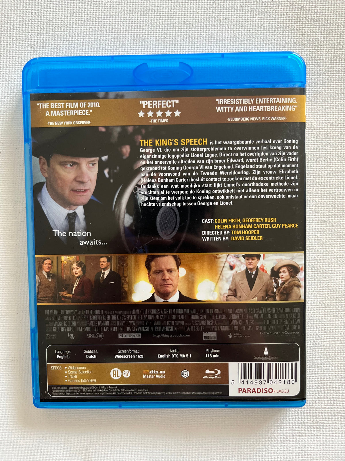 The King’s Speech – Blu-ray (2010) | Colin Firth & Geoffrey Rush