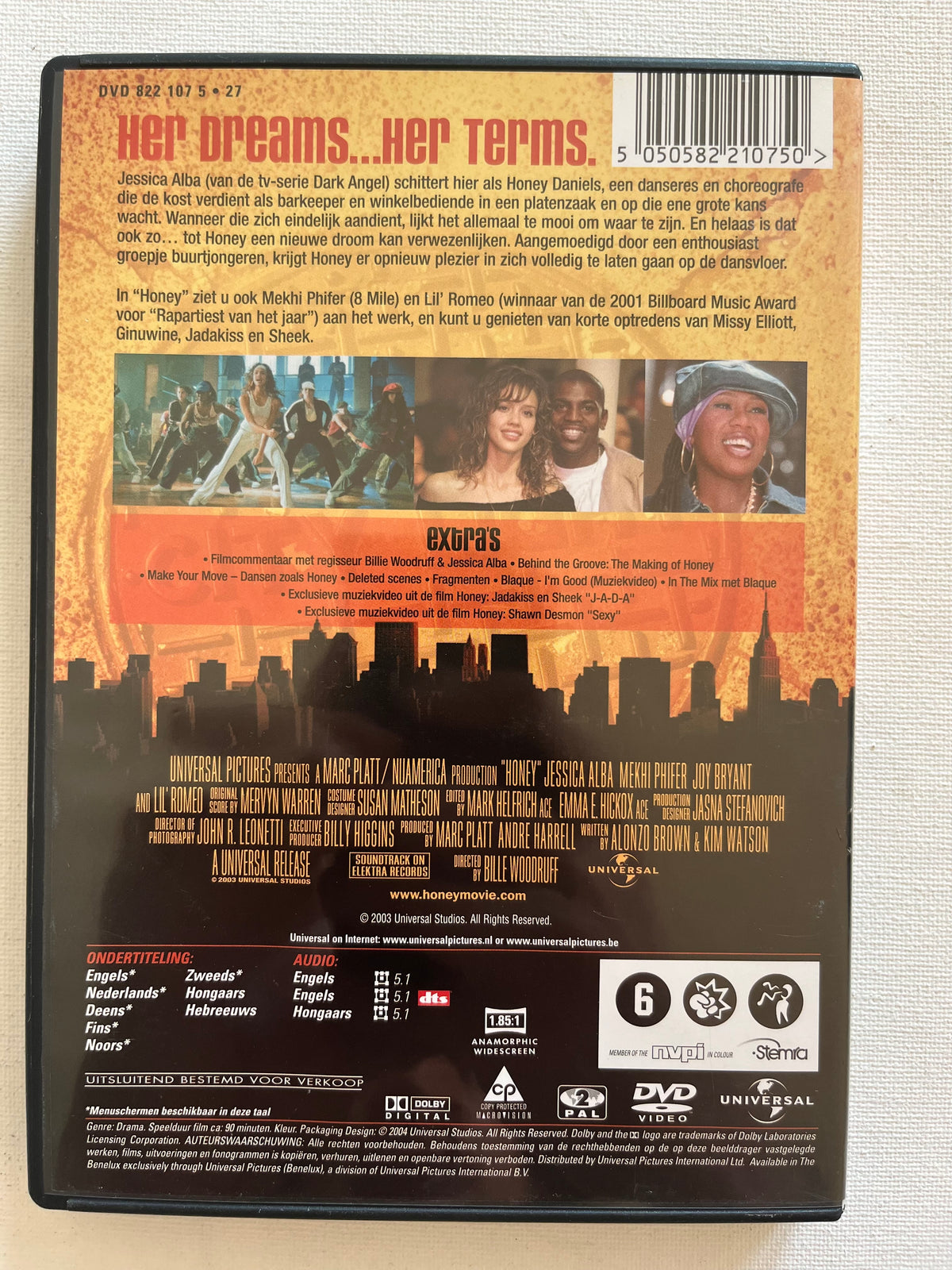 Honey – DVD (2003) | Jessica Alba & Mekhi Phifer