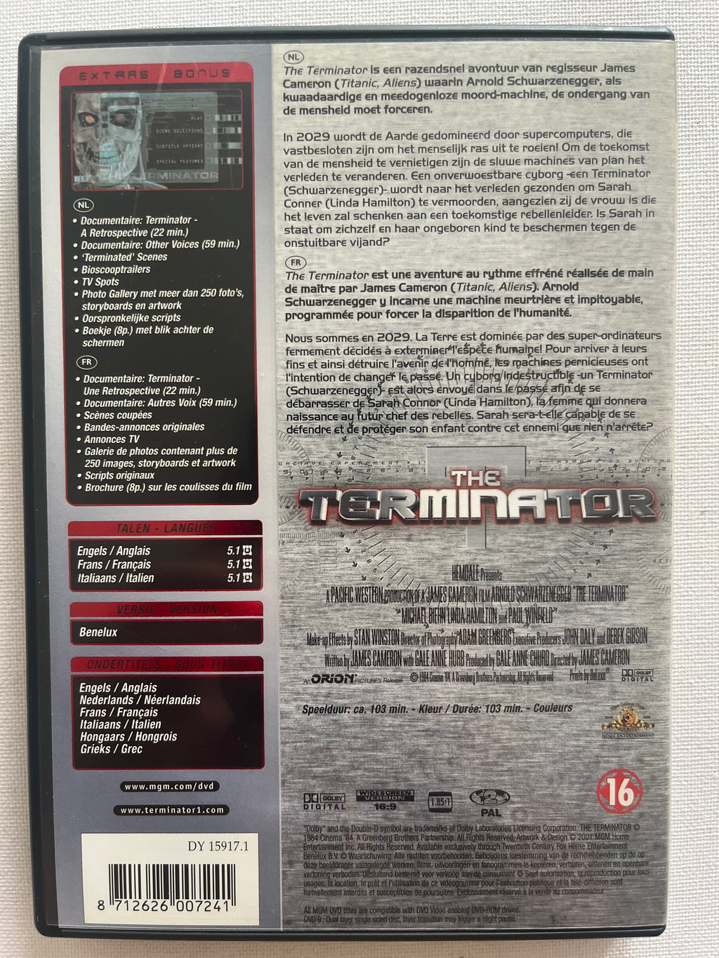 The Terminator – 2-Disc DVD (1984) | Arnold Schwarzenegger & Linda Hamilton