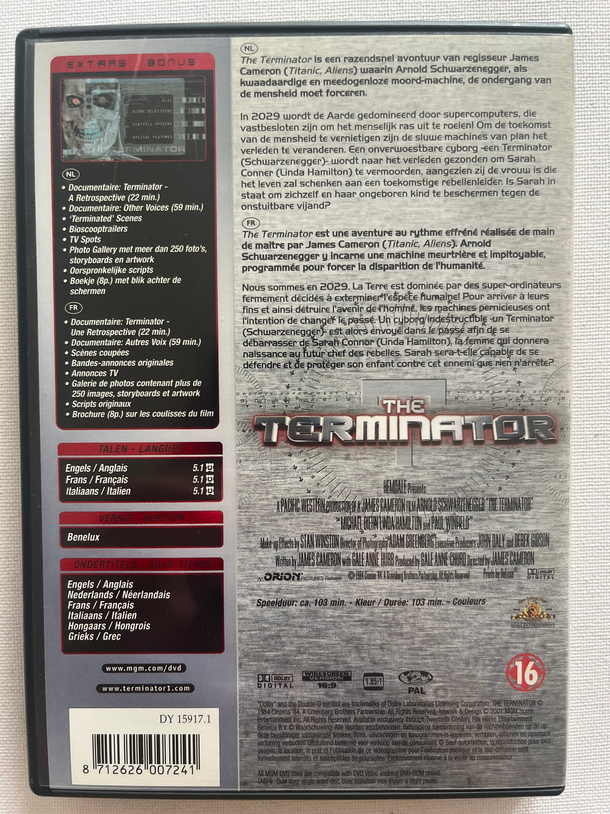 The Terminator – 2-Disc DVD (1984) | Arnold Schwarzenegger & Linda Hamilton
