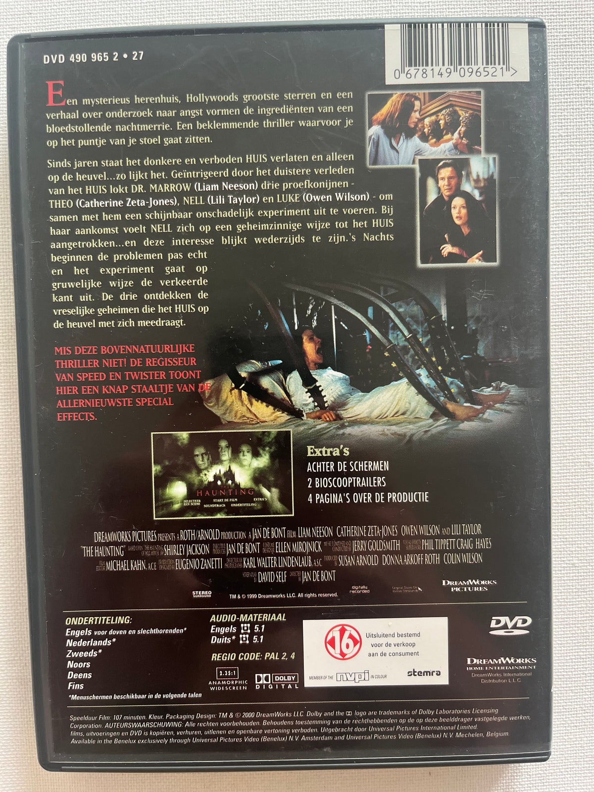 The Haunting – DVD (1999) | Liam Neeson, Catherine Zeta-Jones & Owen Wilson