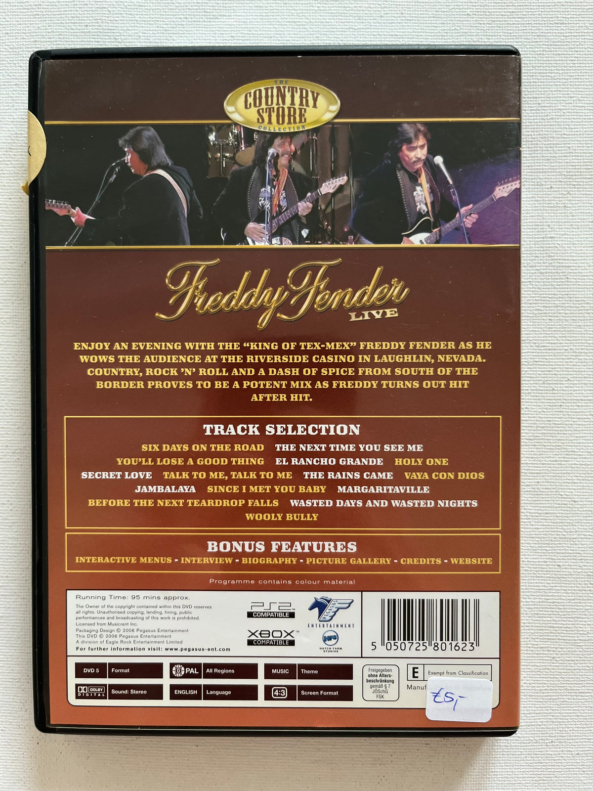 Freddy Fender – Live – DVD | Classic Country Concert