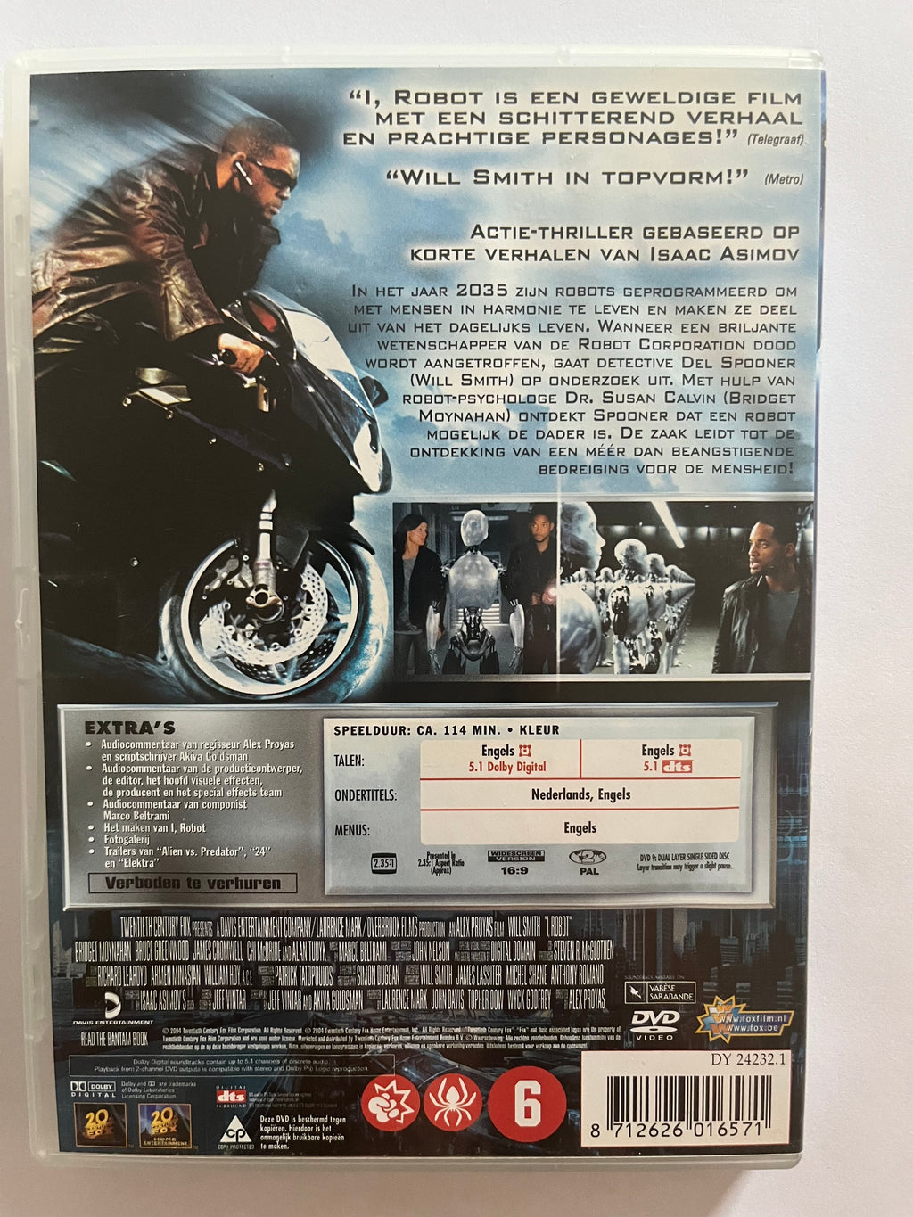 I, Robot – DVD (2004) | Will Smith & Bridget Moynahan