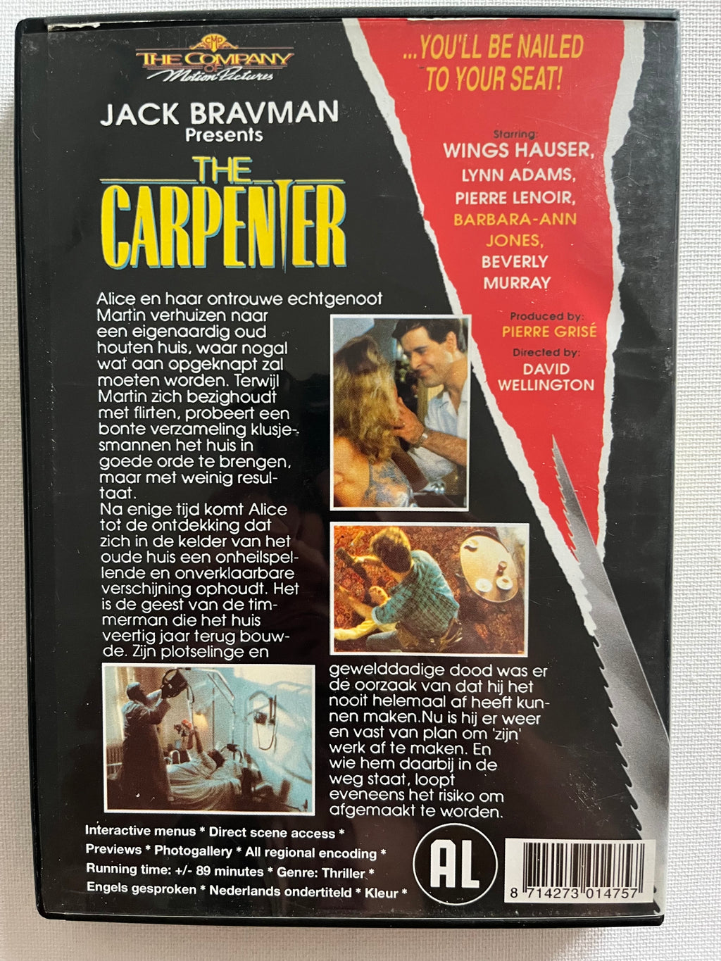 The Carpenter – DVD (1988) | Wings Hauser & Lynne Adams