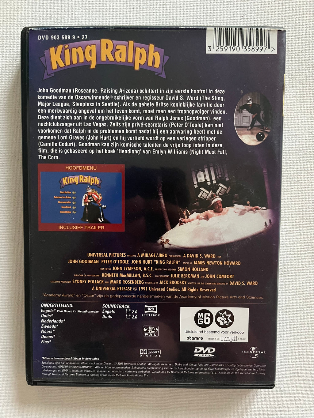 King Ralph – DVD (1991) | John Goodman & Peter O’Toole