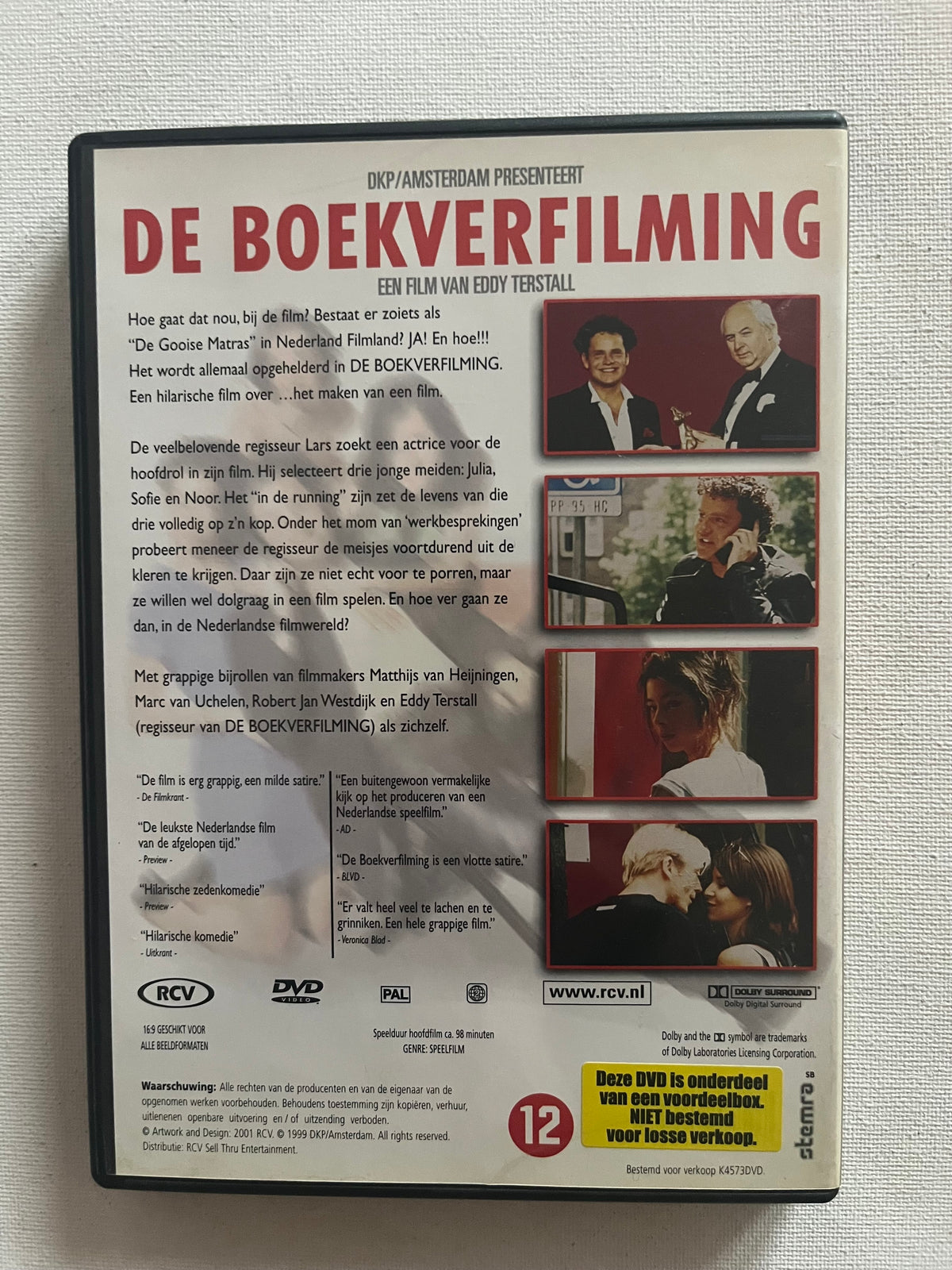 De Boekverfilming – DVD (1999) | Dirk Zeelenberg & Nadja Hüpscher