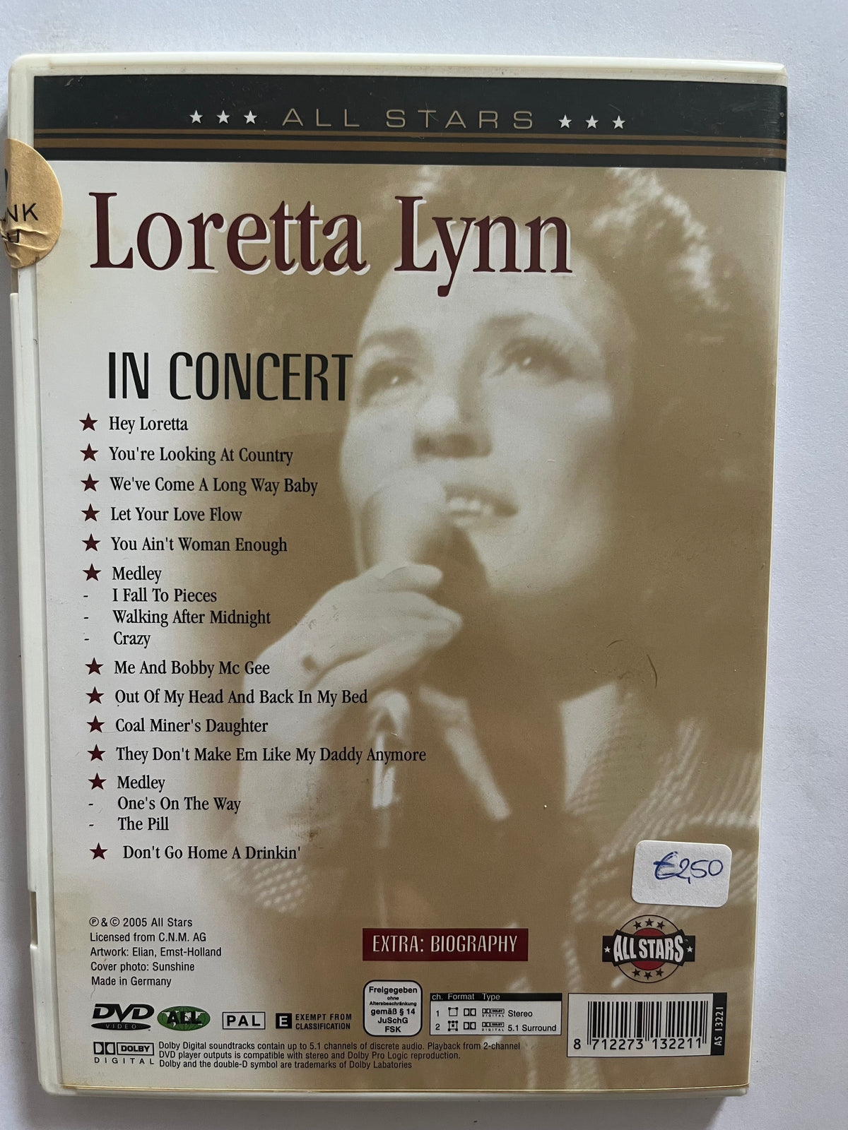 Loretta Lynn: Coal Miner’s Daughter – DVD | Country Music Legend
