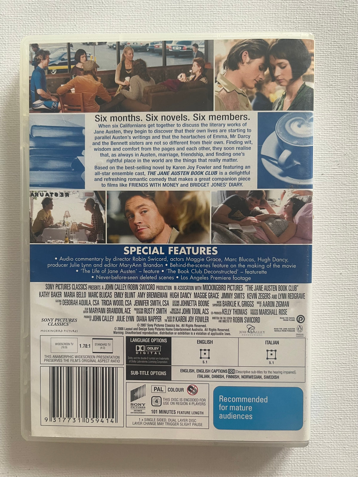 The Jane Austen Book Club – DVD (2007) | Emily Blunt & Maria Bello