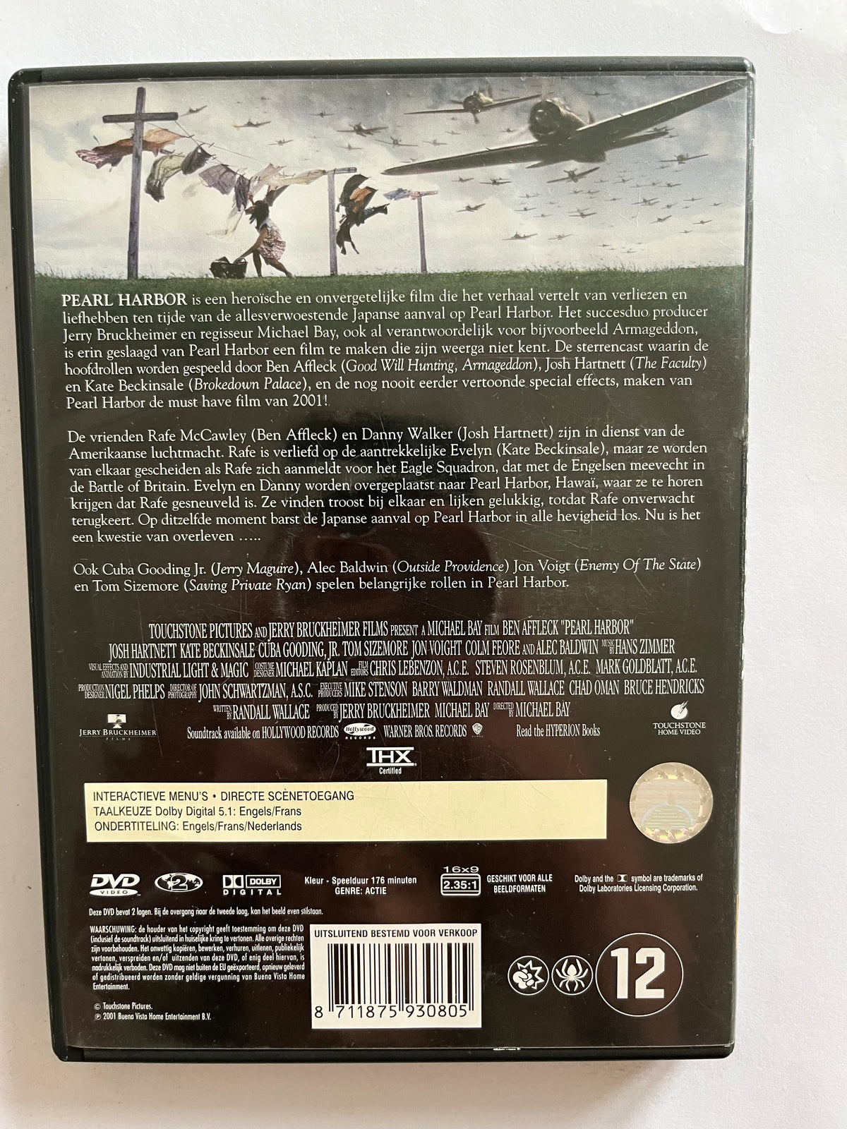 Pearl Harbor – DVD (2001) | Ben Affleck, Josh Hartnett & Kate Beckinsale