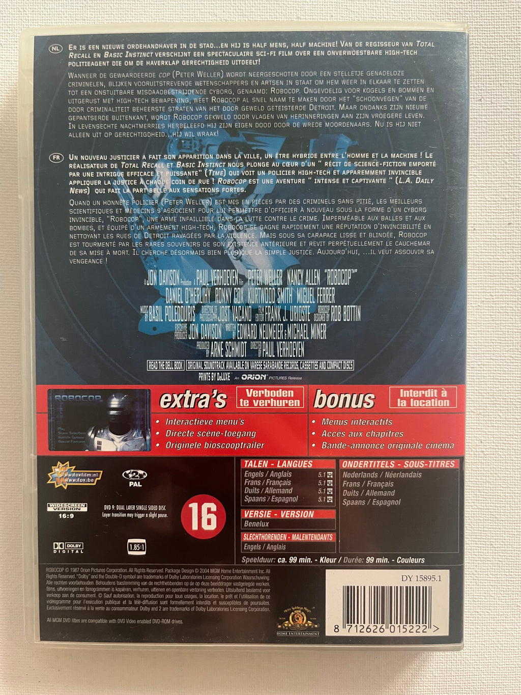 RoboCop – DVD (1987) | Peter Weller & Nancy Allen