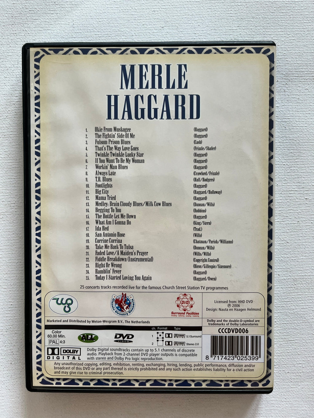 Merle Haggard – Live – DVD | Classic Country Concert