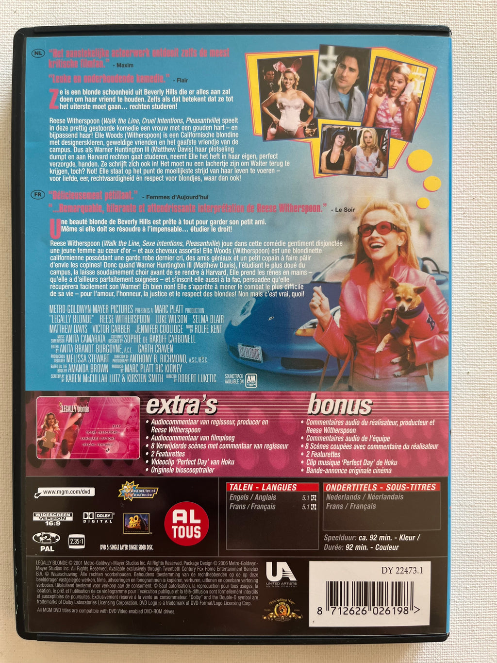 Legally Blonde – DVD (2001) | Reese Witherspoon & Luke Wilson