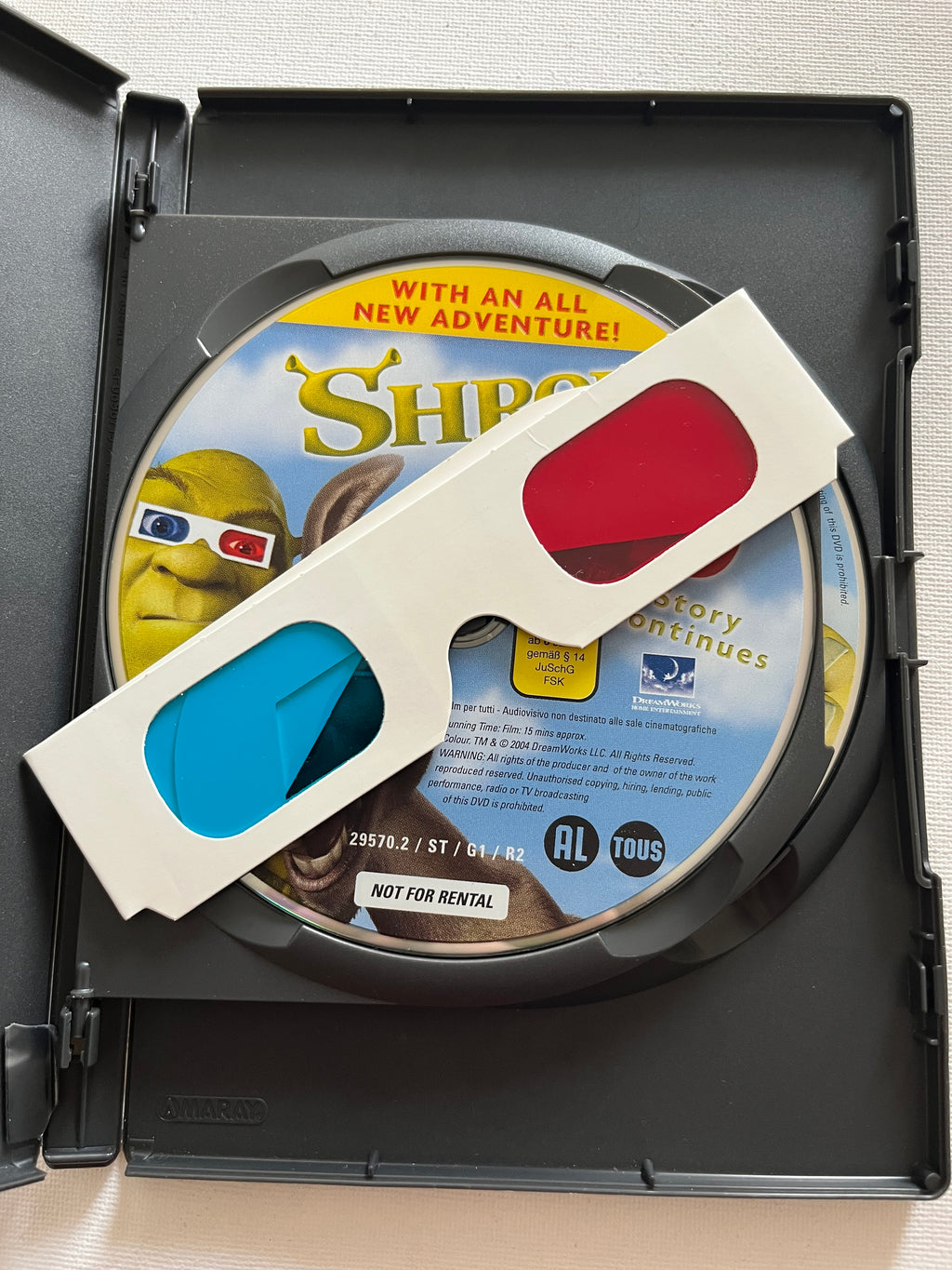 Shrek – 2-Disc 3D Edition DVD (2001) | Includes 3D Glasses