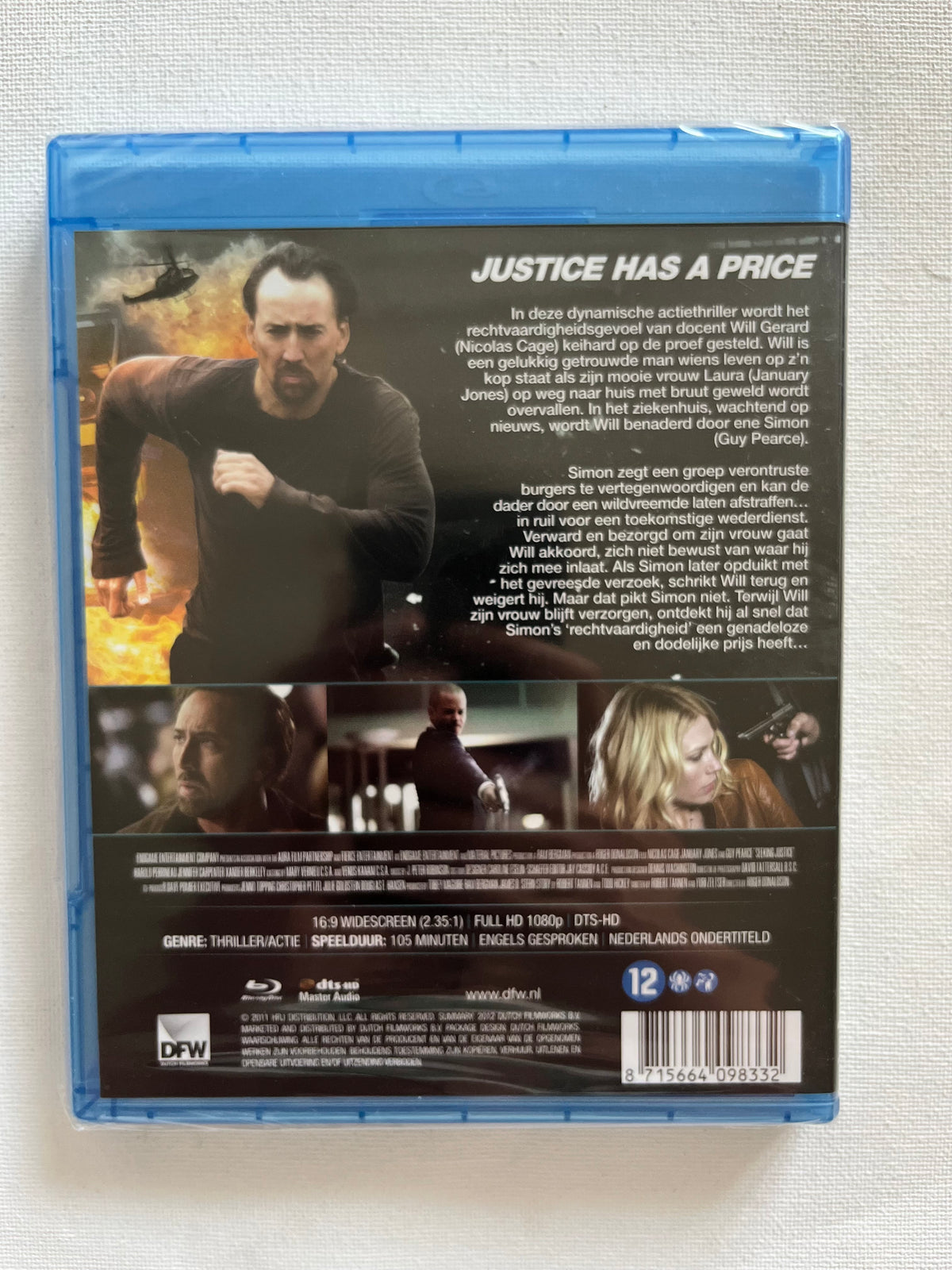 Seeking Justice – Blu-ray (2011) | Nicolas Cage & Guy Pearce – New & Sealed