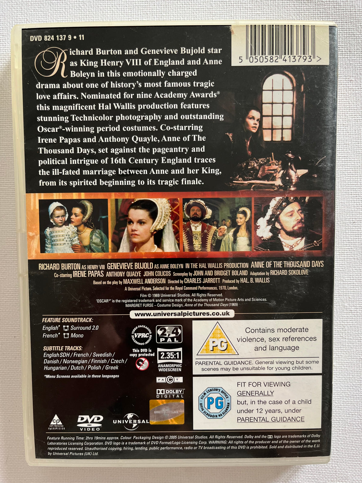 Anne of the Thousand Days – DVD (1969) | Richard Burton & Geneviève Bujold