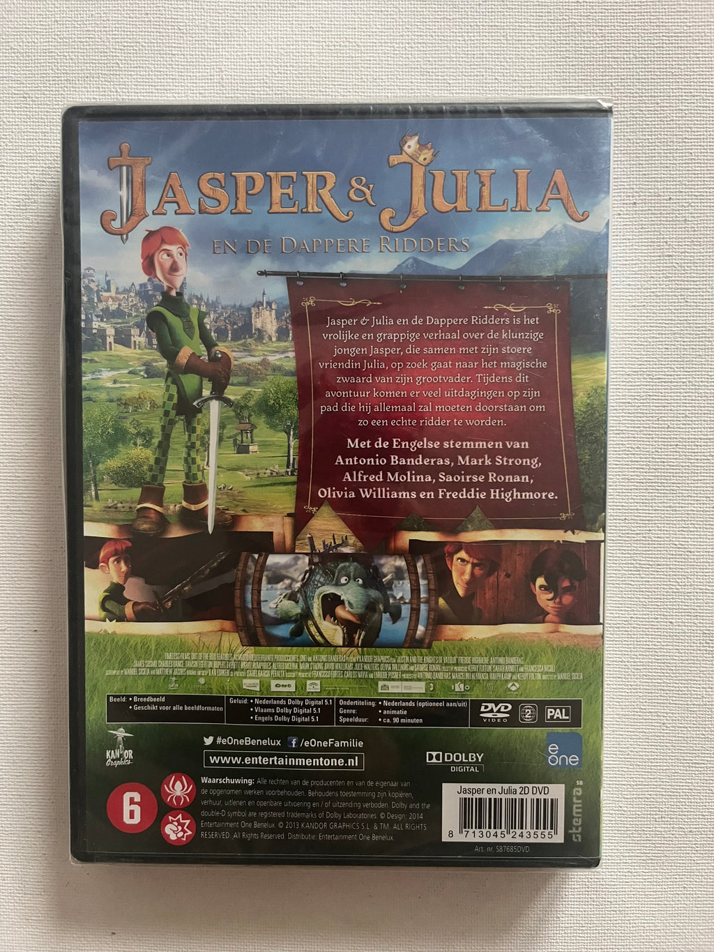 Justin and the Knights of Valour – DVD (2013) | Freddie Highmore & Saoirse Ronan – New & Sealed