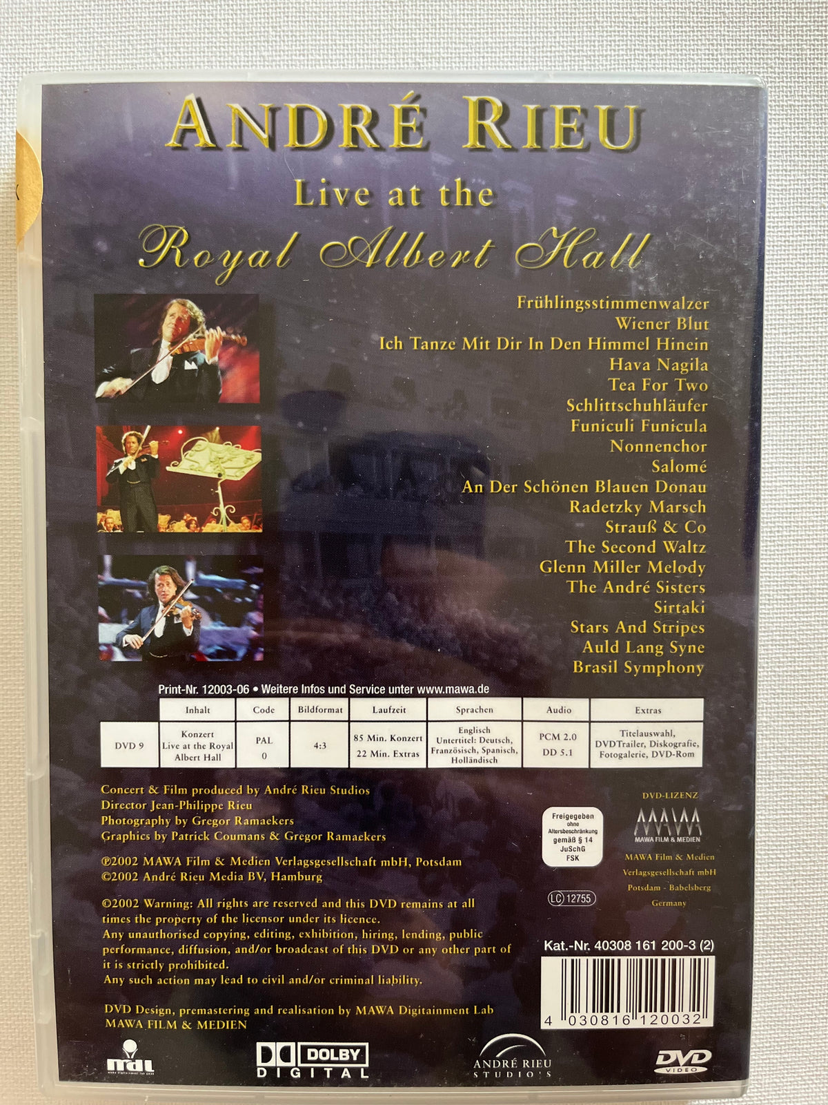 André Rieu – Live at the Royal Albert Hall – DVD (2001) | Live Concert