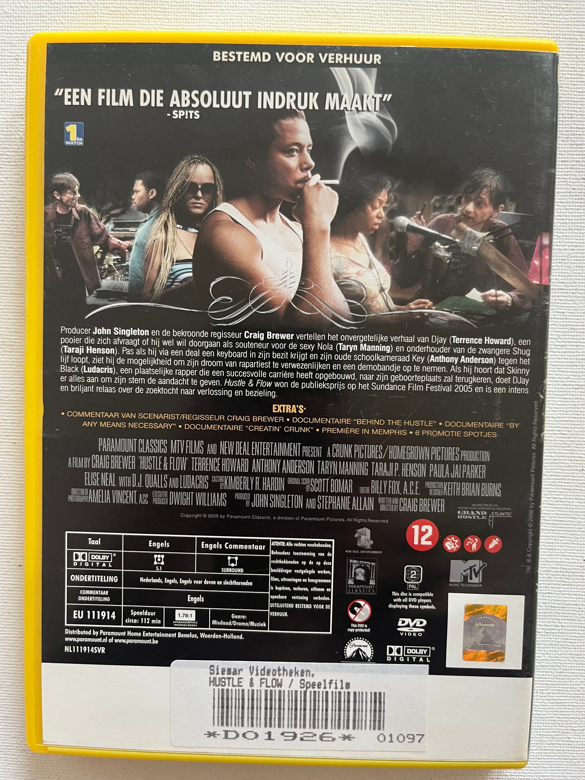 Hustle & Flow – DVD (2005) | Terrence Howard & Anthony Anderson