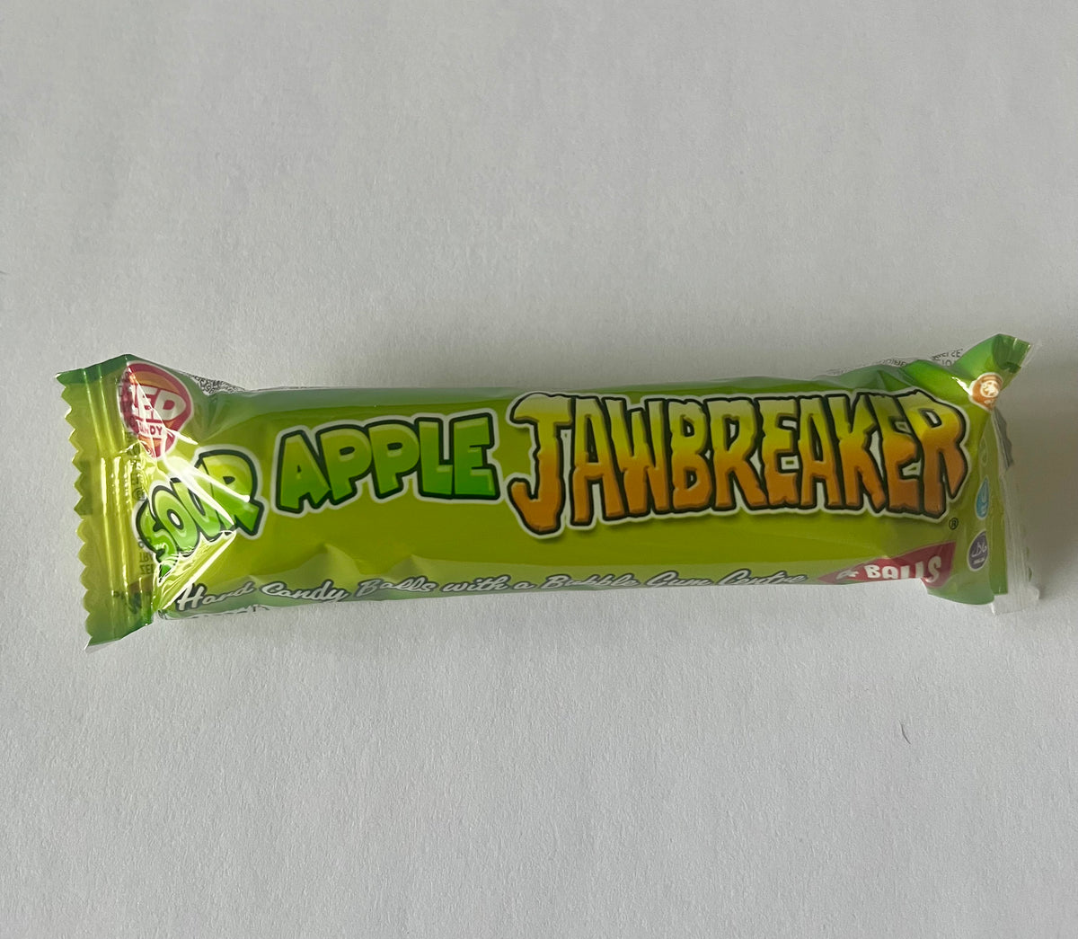 ZED Candy Sour Apple Jawbreaker – Bubble Gum Centre