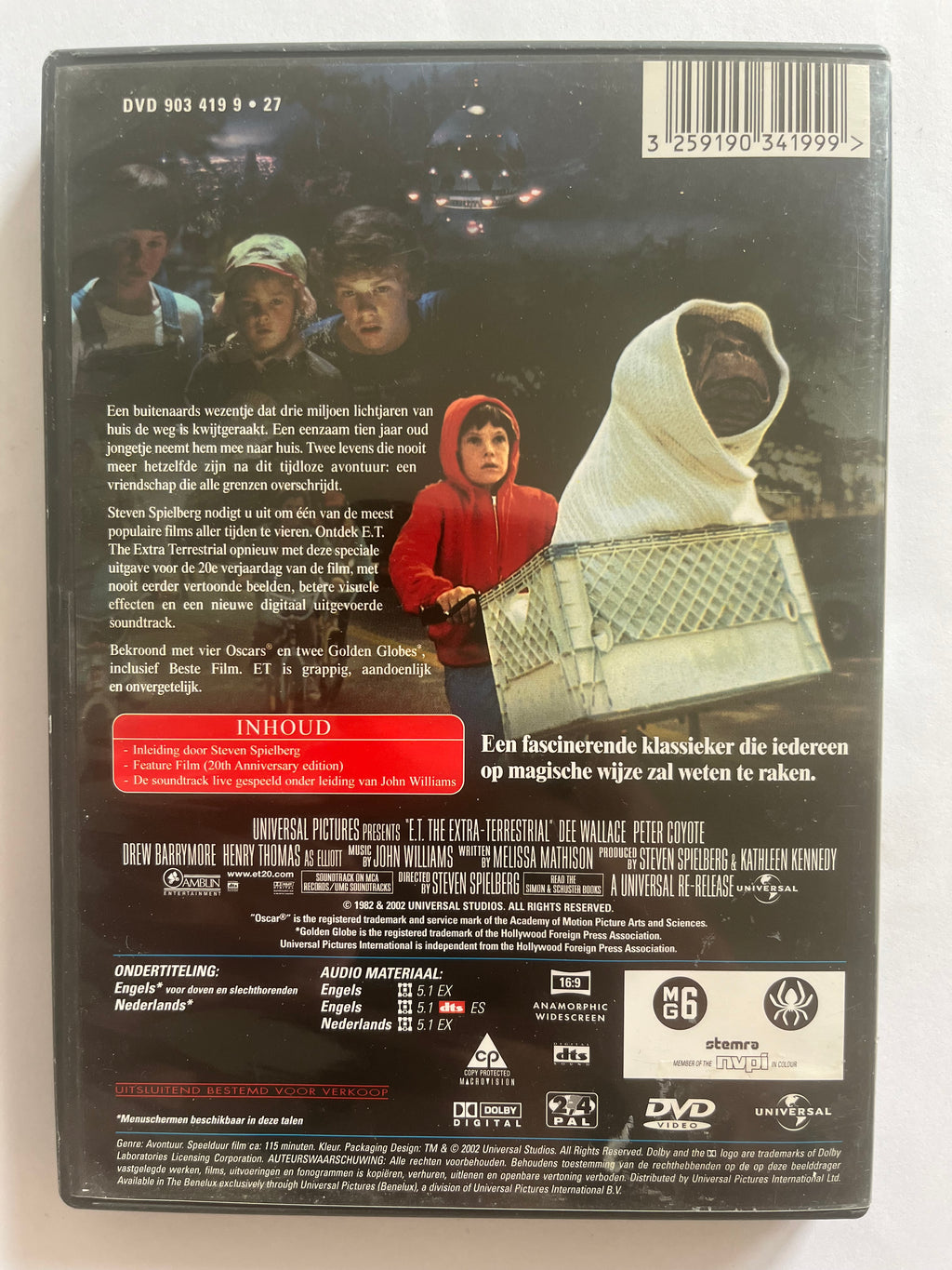 E.T. the Extra-Terrestrial – DVD (1982) | Henry Thomas & Drew Barrymore